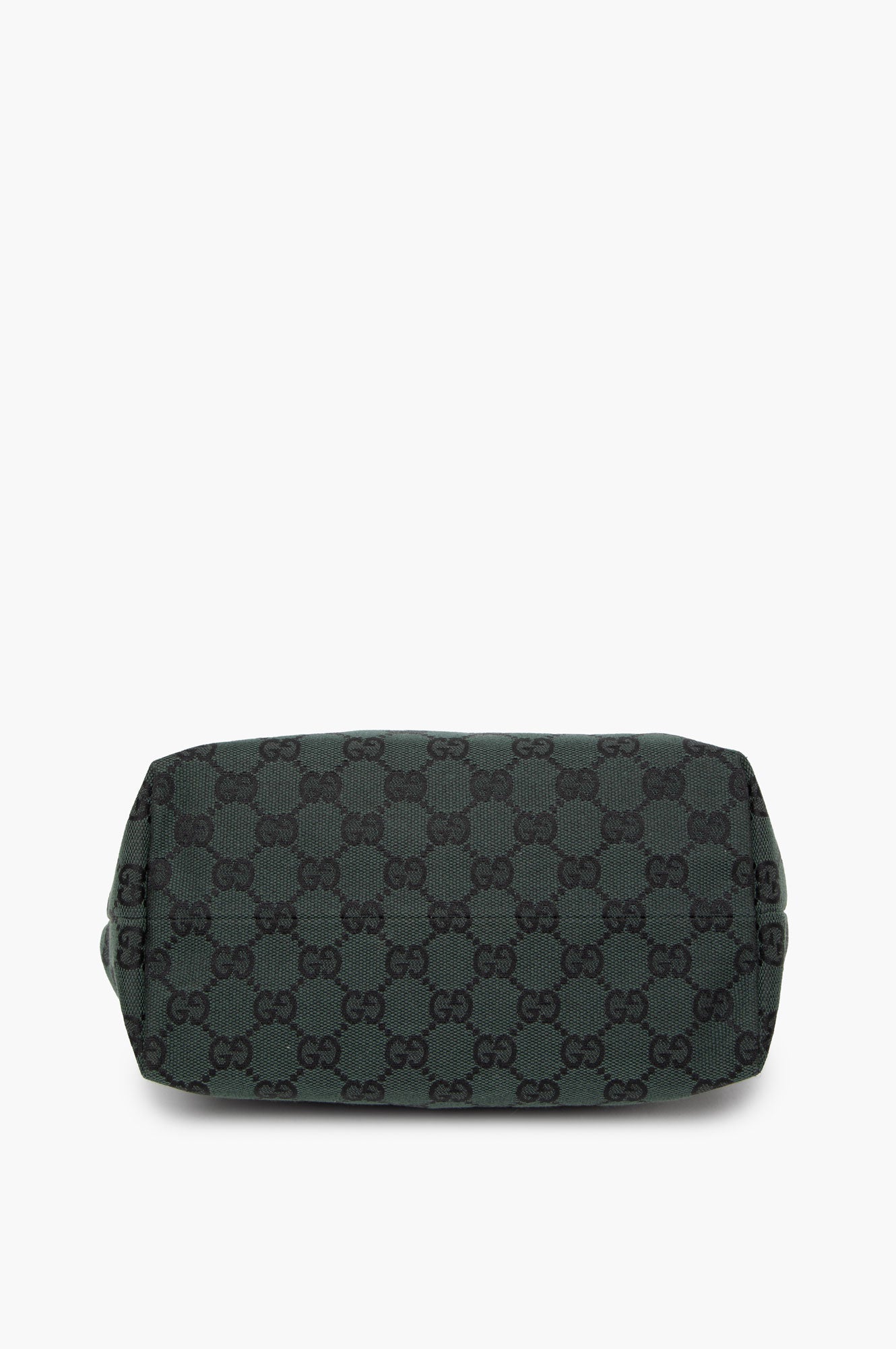 Gucci GG Green Canvas Tote Bag - bottom