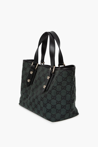Gucci GG Green Canvas Tote Bag