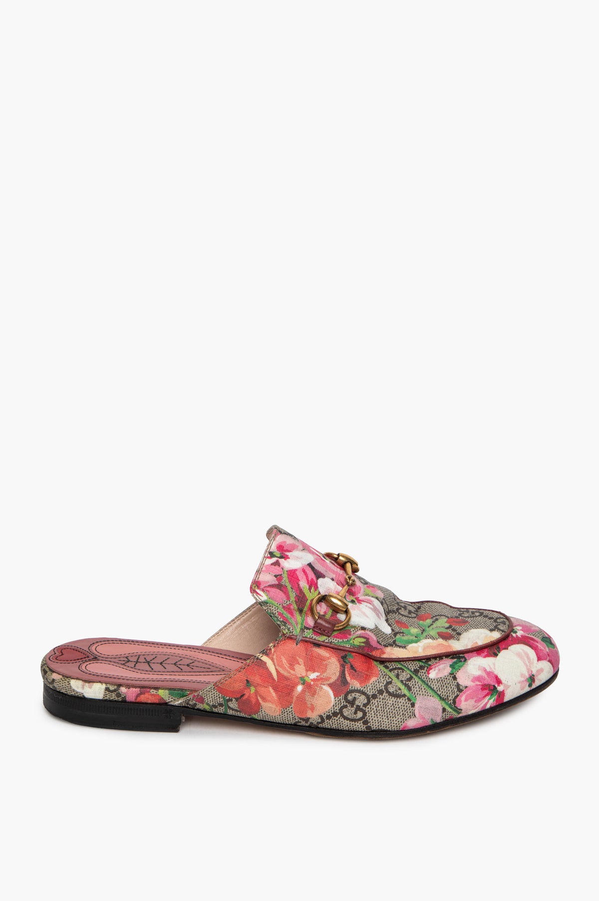 Gucci Princetown GG Blooms Mules Size 35.5
