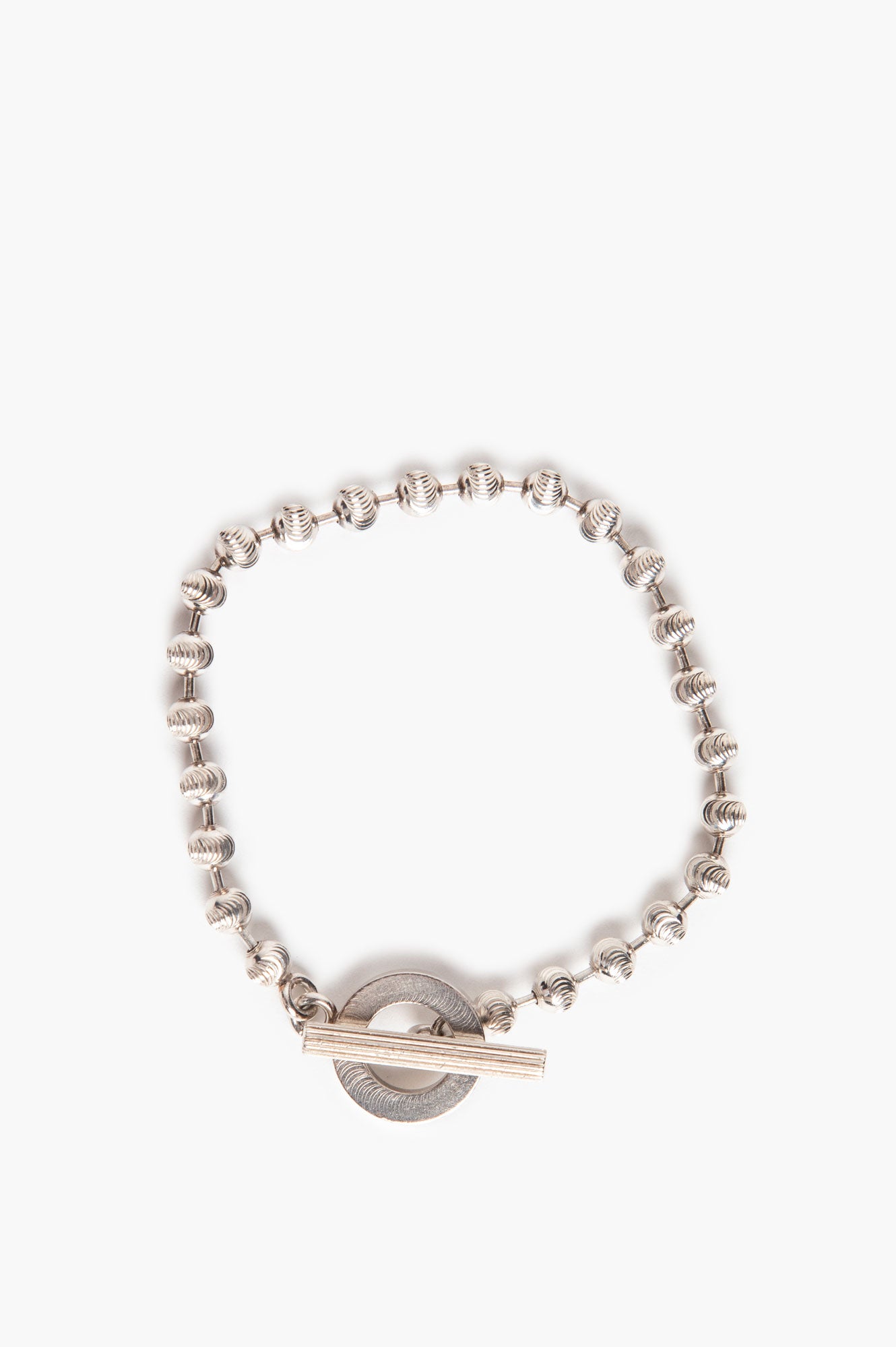 Gucci Sterling Silver Boule Toggle Bracelet