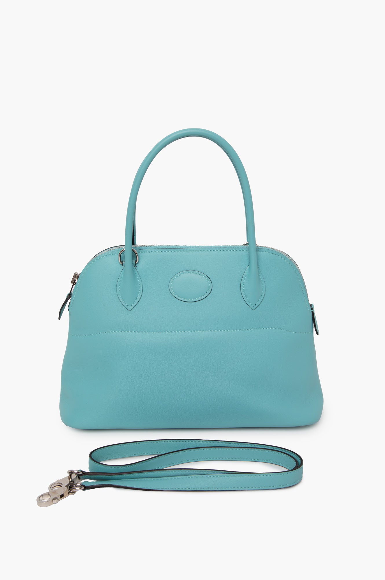 Hermes 2016 Bolide 27 Blue Atoll Swift Leather Bag