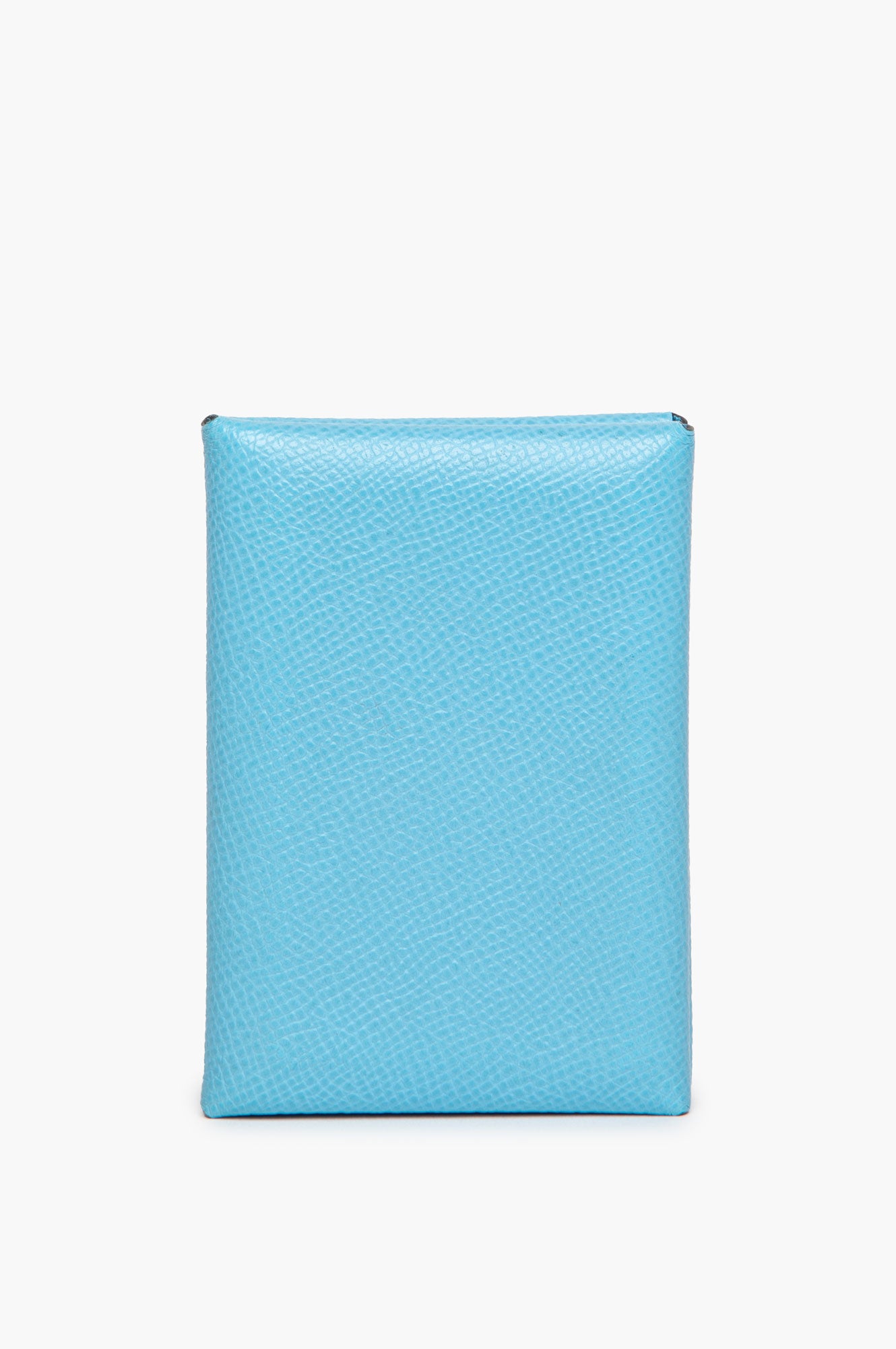 Hermes Celeste Blue Epsom Calvi Duo Compact Cardholder
