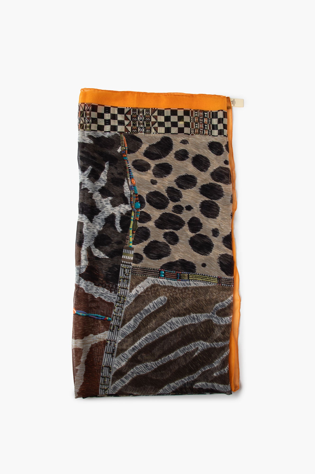 Hermes Chale Mousseline Silk Scarf 140cm