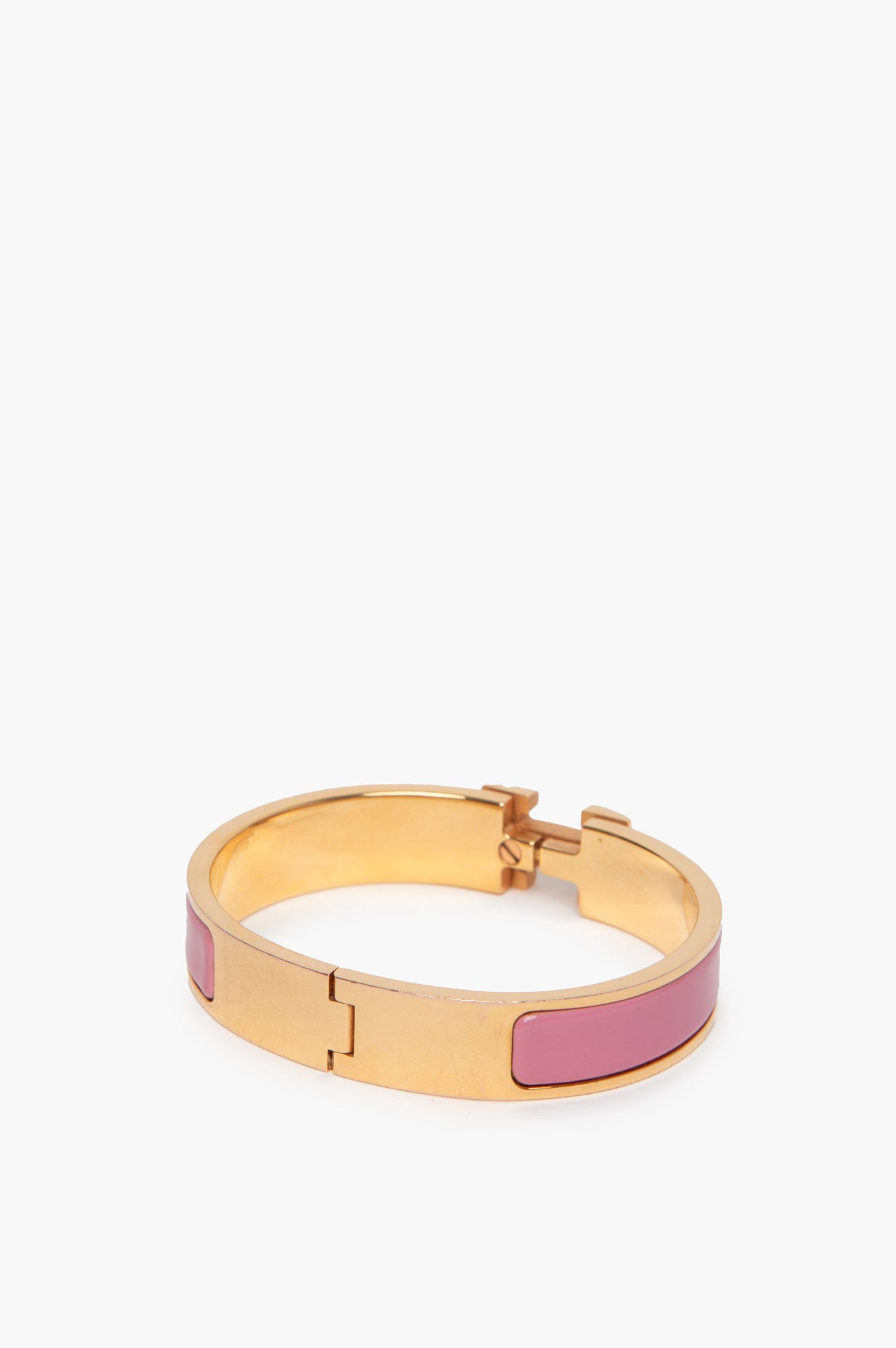 Hermes Clic H Bracelet Pink Gold Size PM  - back
