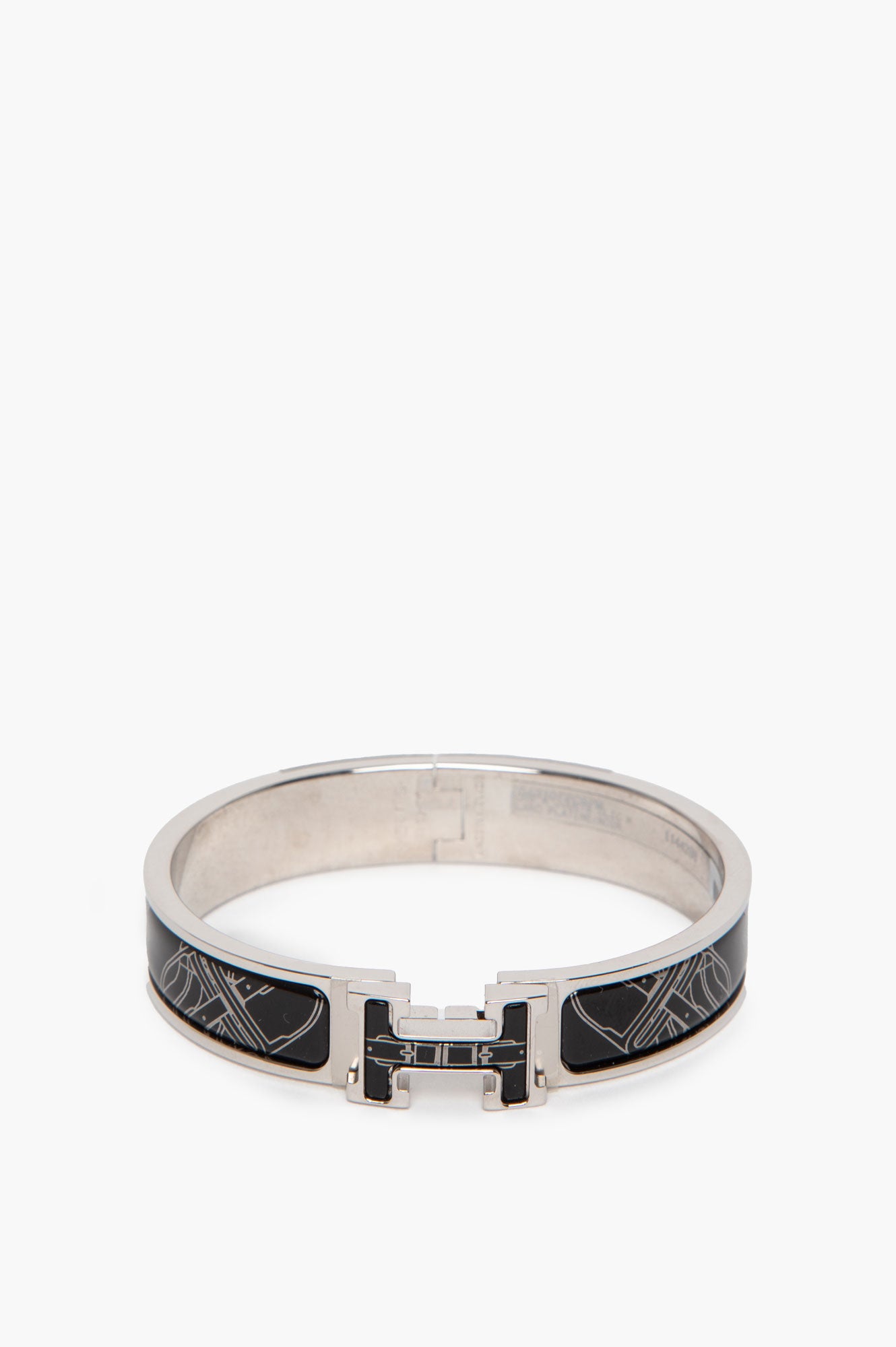 Hermes Clic H Mors a Jouets Pattern Bracelet Size PM