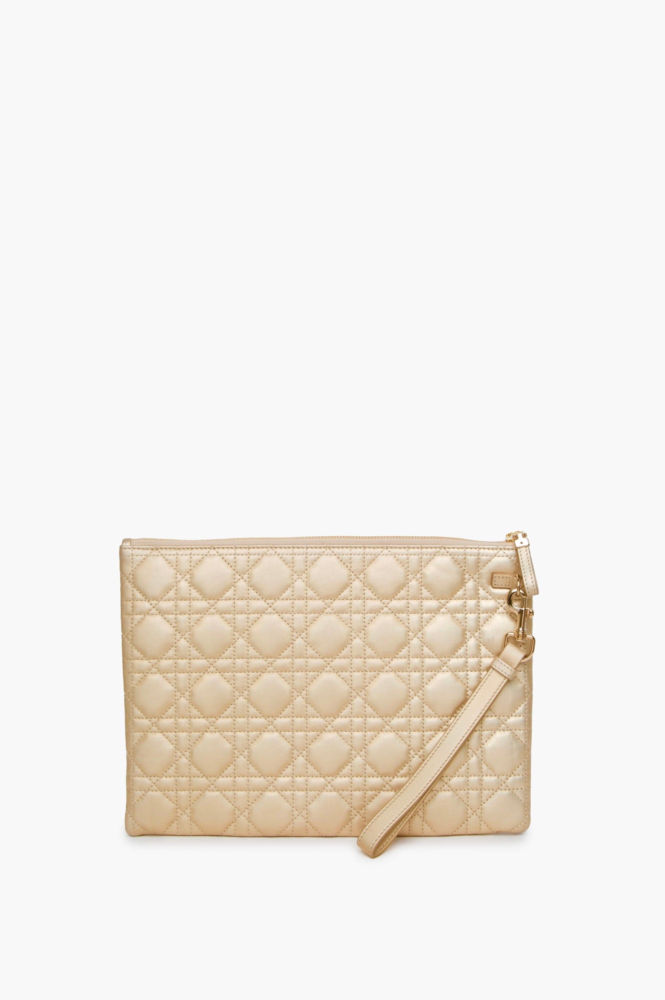 Christian Dior Cannage Calfskin Caro Daily Pouch