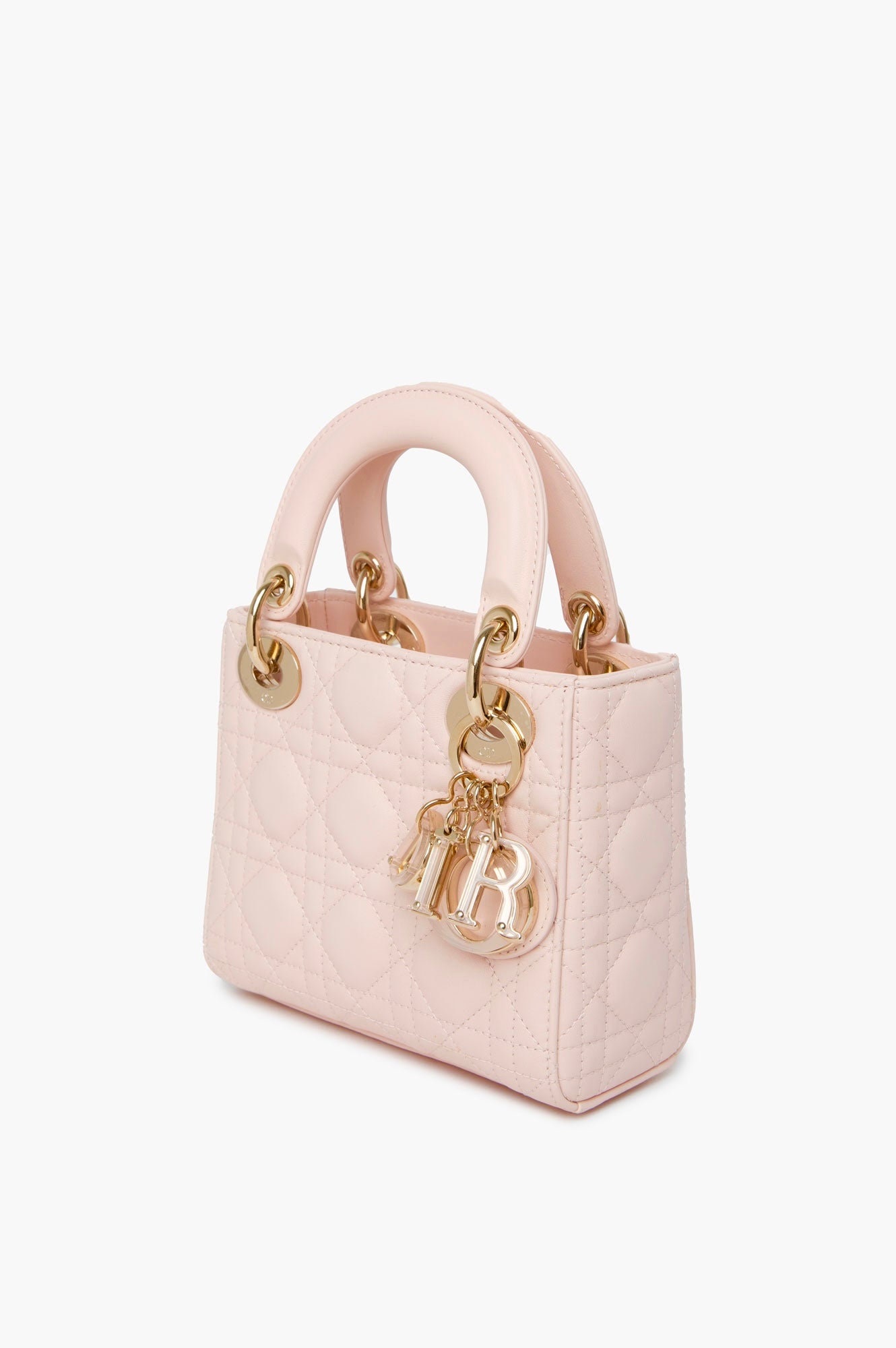 Christian Dior Pink Mini Lambskin Lady Dior Bag