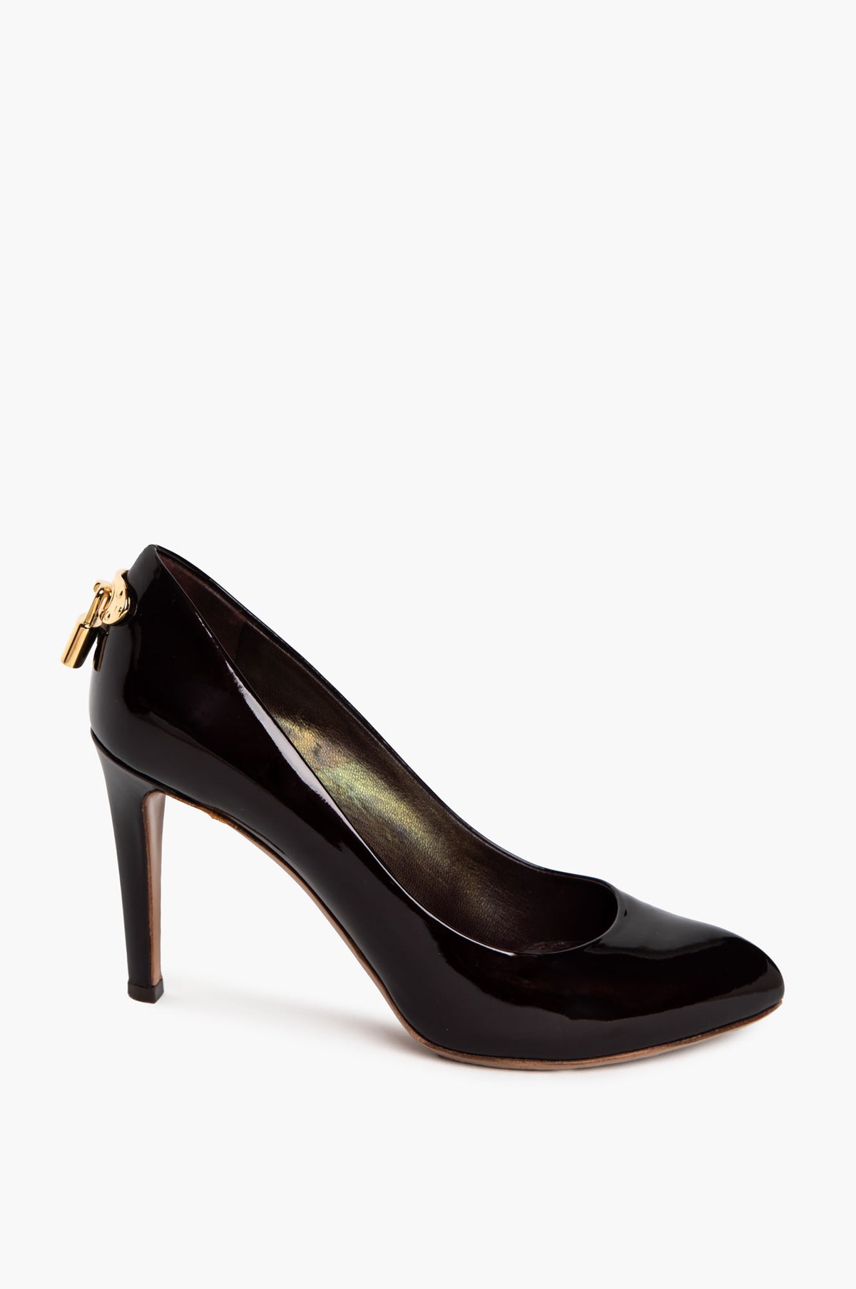 Louis Vuitton Amarante Vernis Lock Me Pumps Size 36