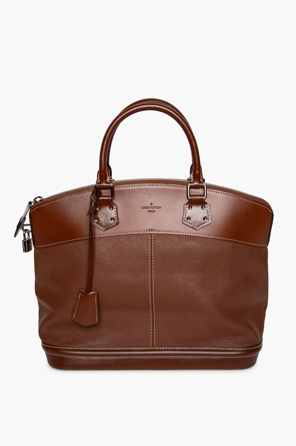 Louis Vuitton Brown Suhali Lockit MM Bag