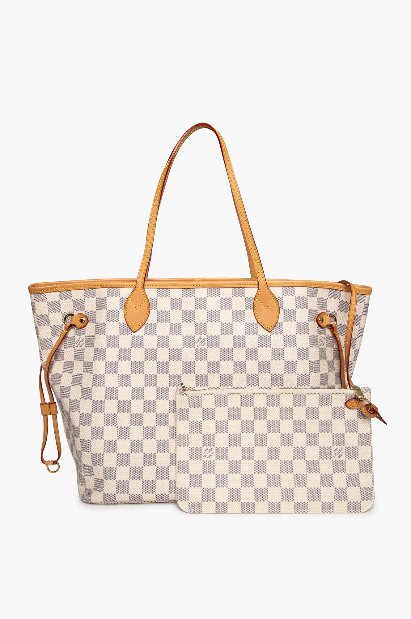 Louis Vuitton Damier Azur Neverfull MM with Pouch