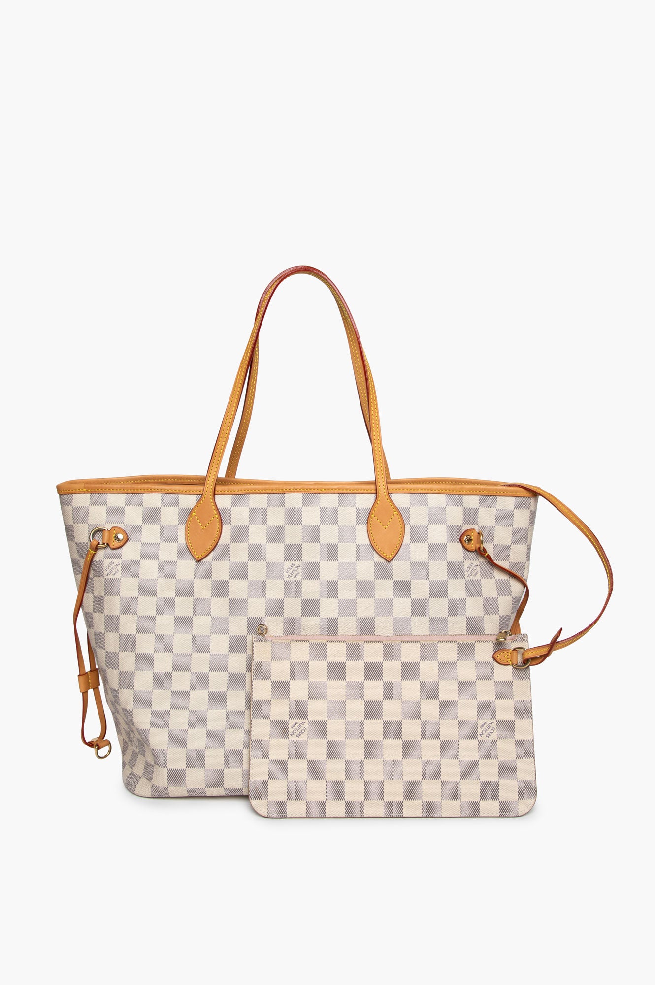 Louis Vuitton Damier Azur Neverfull MM with Pouch