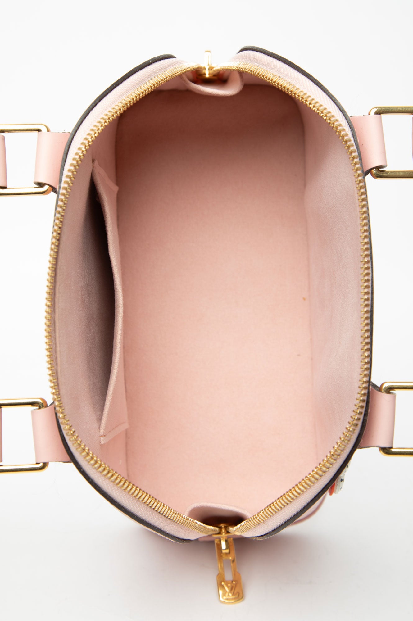 Louis Vuitton Epi Blooming Flowers Alma BB Rose Ballerine - inside