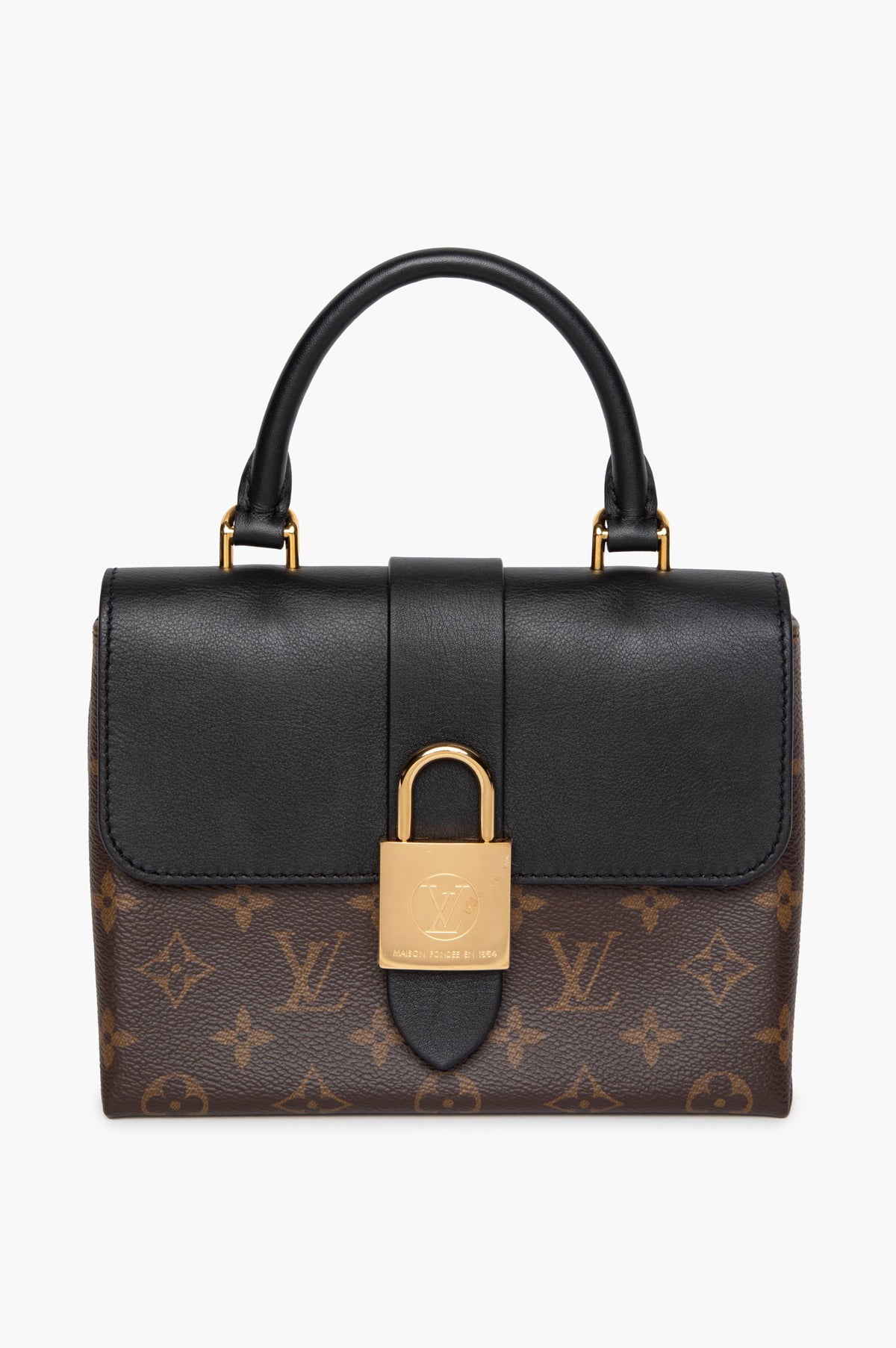 Louis Vuitton Monogram/Black Calfskin Locky BB