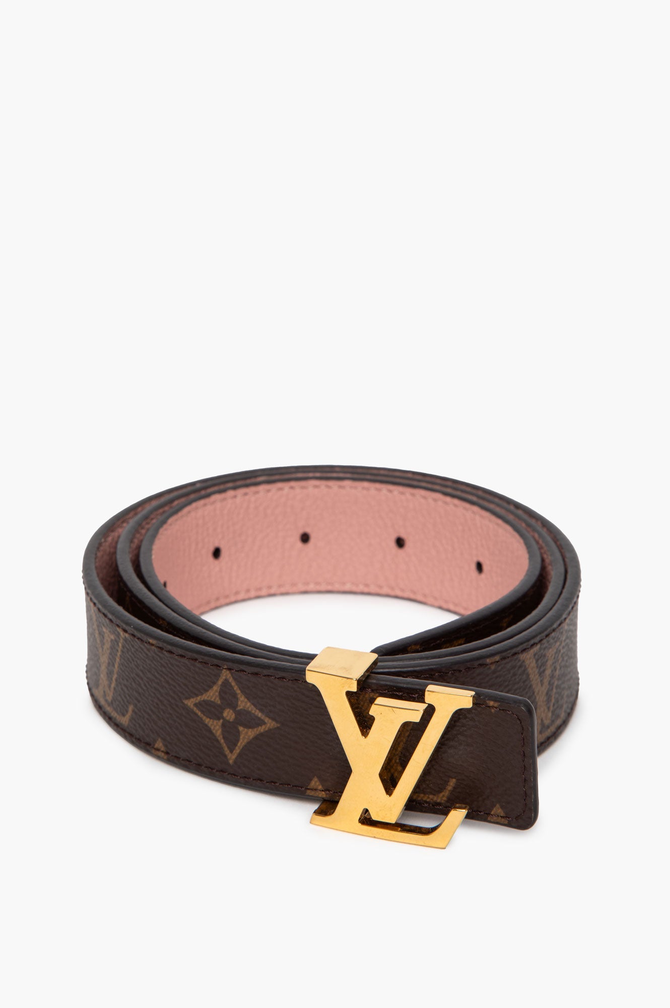 Louis Vuitton Monogram/Pink Reversible Belt Size 85