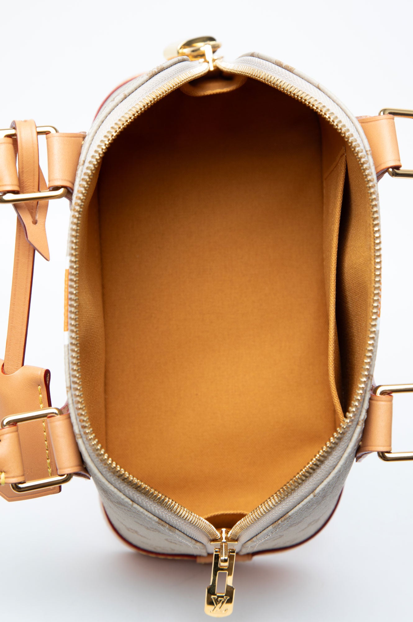 Louis Vuitton Monopaname Alma BB Bag Beige Ocher  inside