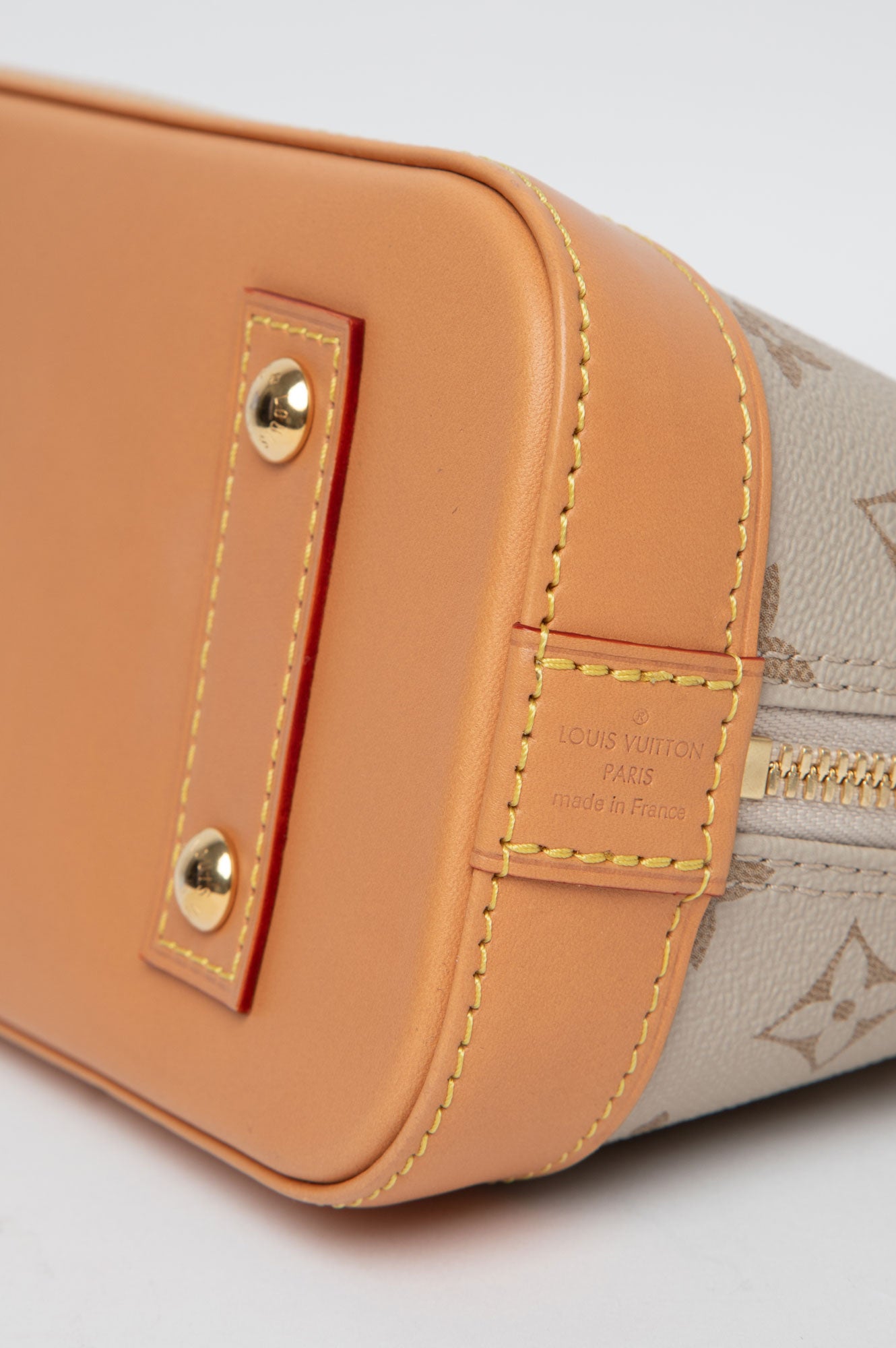 Louis Vuitton Monopaname Alma BB Bag Beige Ocher  stitching/ stamping