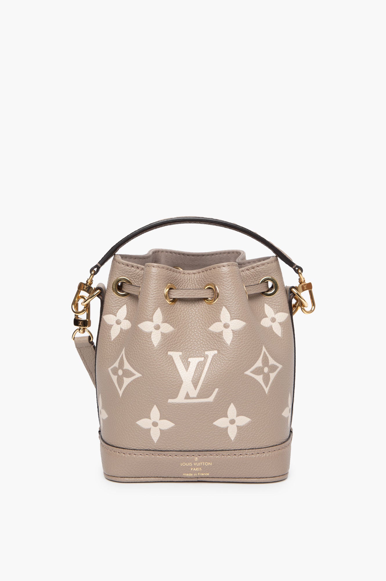 Louis Vuitton  Nano Noé Bicolore Tourterelle Creme Monogram Empreinte back