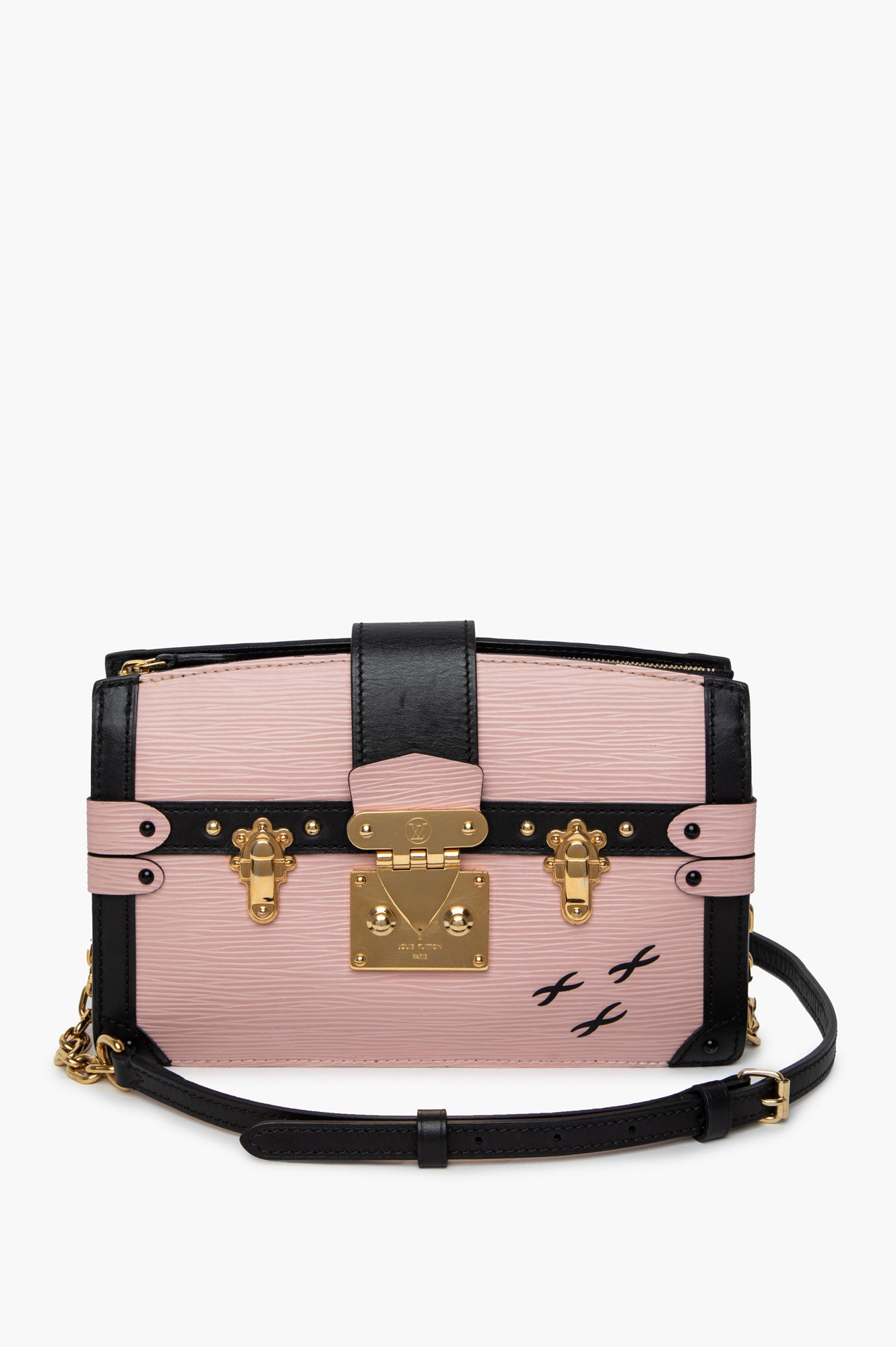 Louis Vuitton Rose Ballerine Epi Trunk Bag