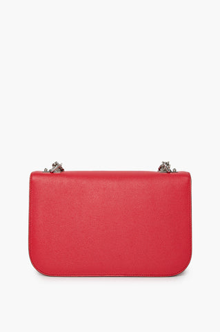 Alexander McQueen Red Insignia Leather Chain Bag