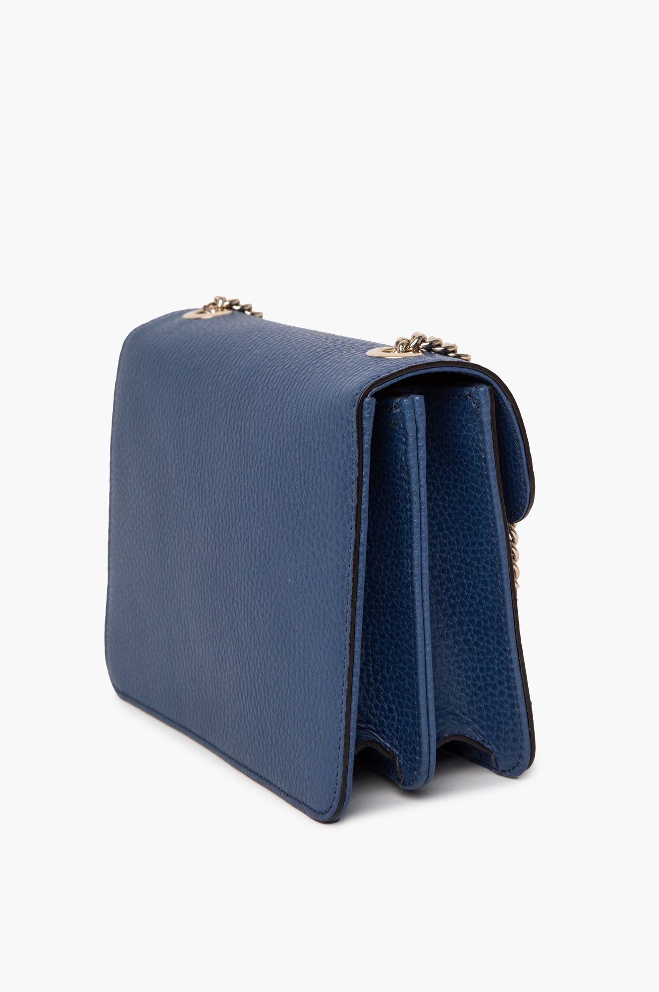 Gucci Blue Dollar Calfskin Interlocking G Crossbody Bag