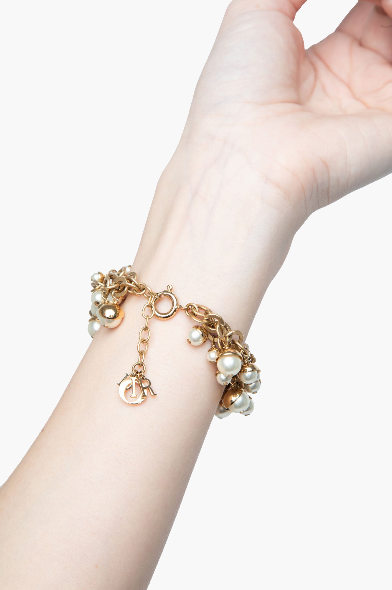 Dior Mise En Dior CD Faux Pearl Bracelet
