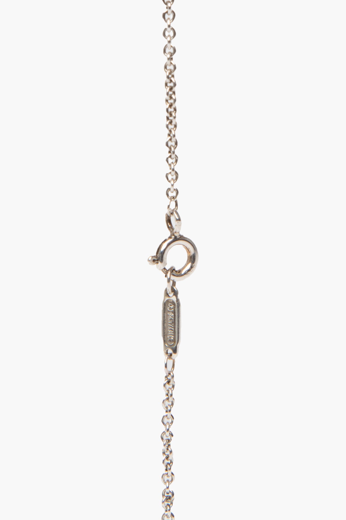 Tiffany & Co. Return To Tiffany Sterling Silver/Black Onyx Double Heart Tag Necklace