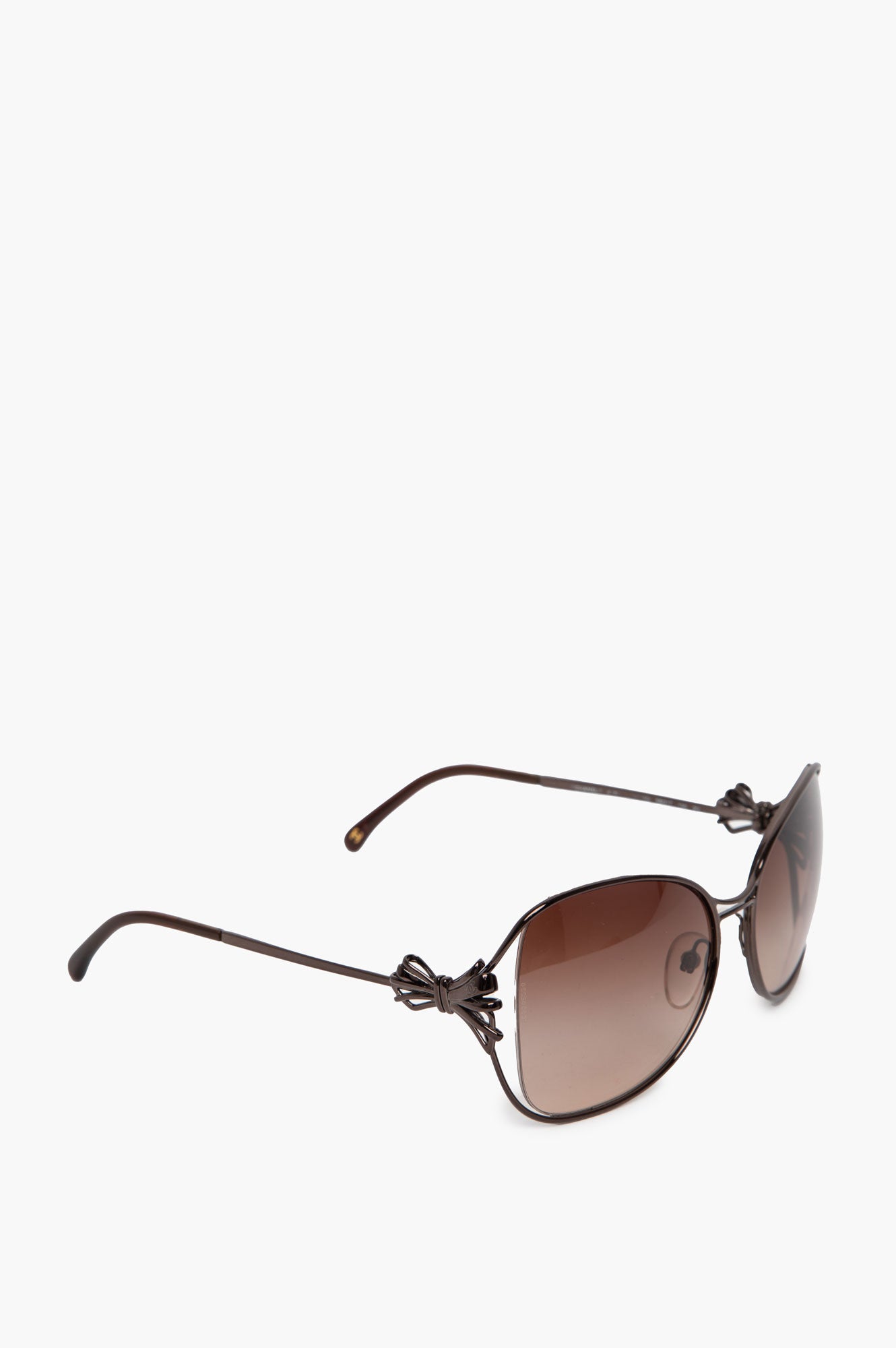 Chanel Ruthenium Metal Bow Accent 4180 Butterfly Sunglasses