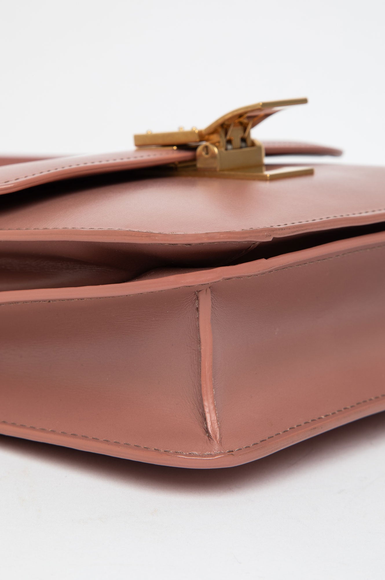Celine Antique Rose Calfskin Teen Classic Box Bag