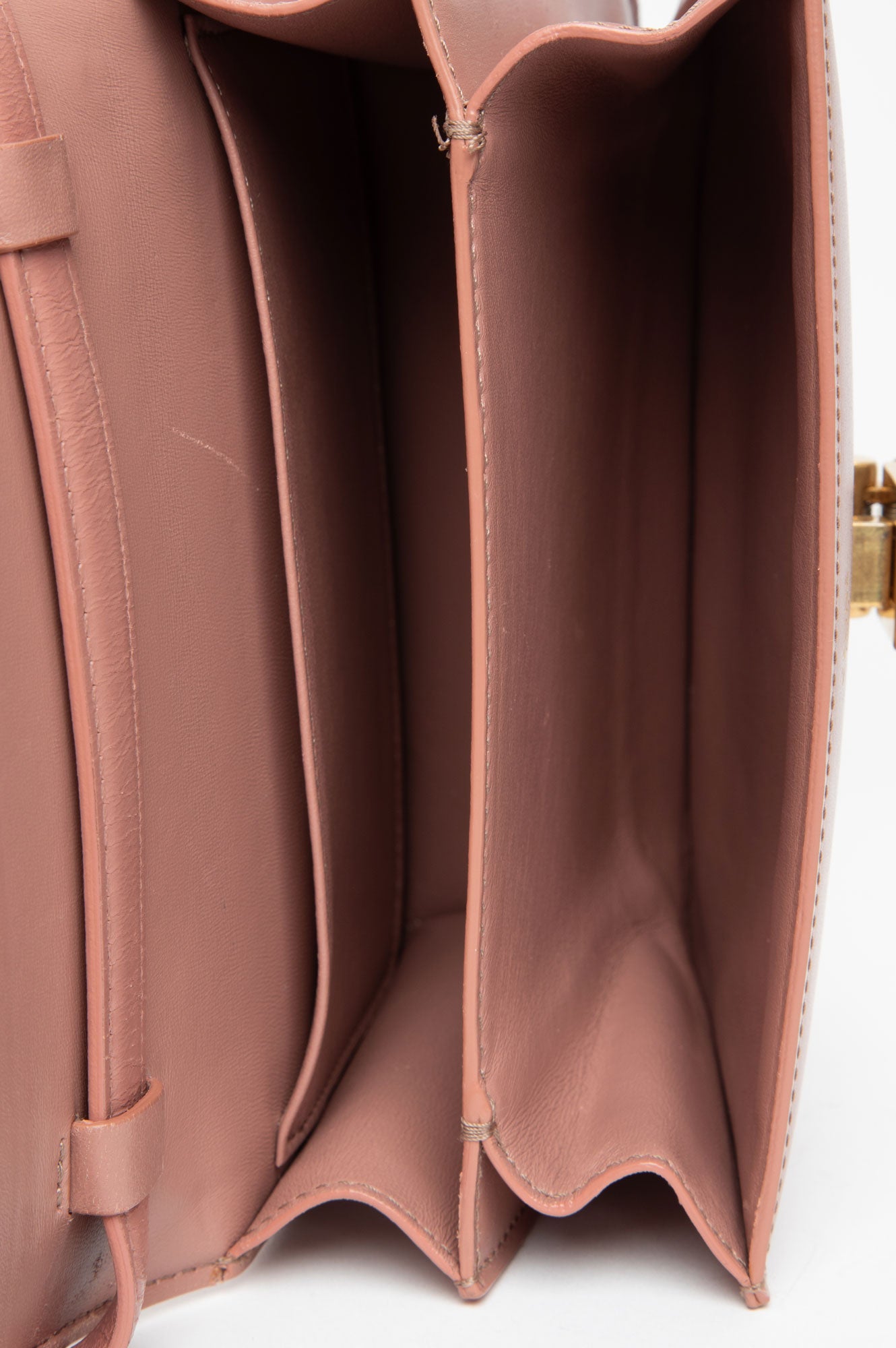 Celine Antique Rose Calfskin Teen Classic Box Bag