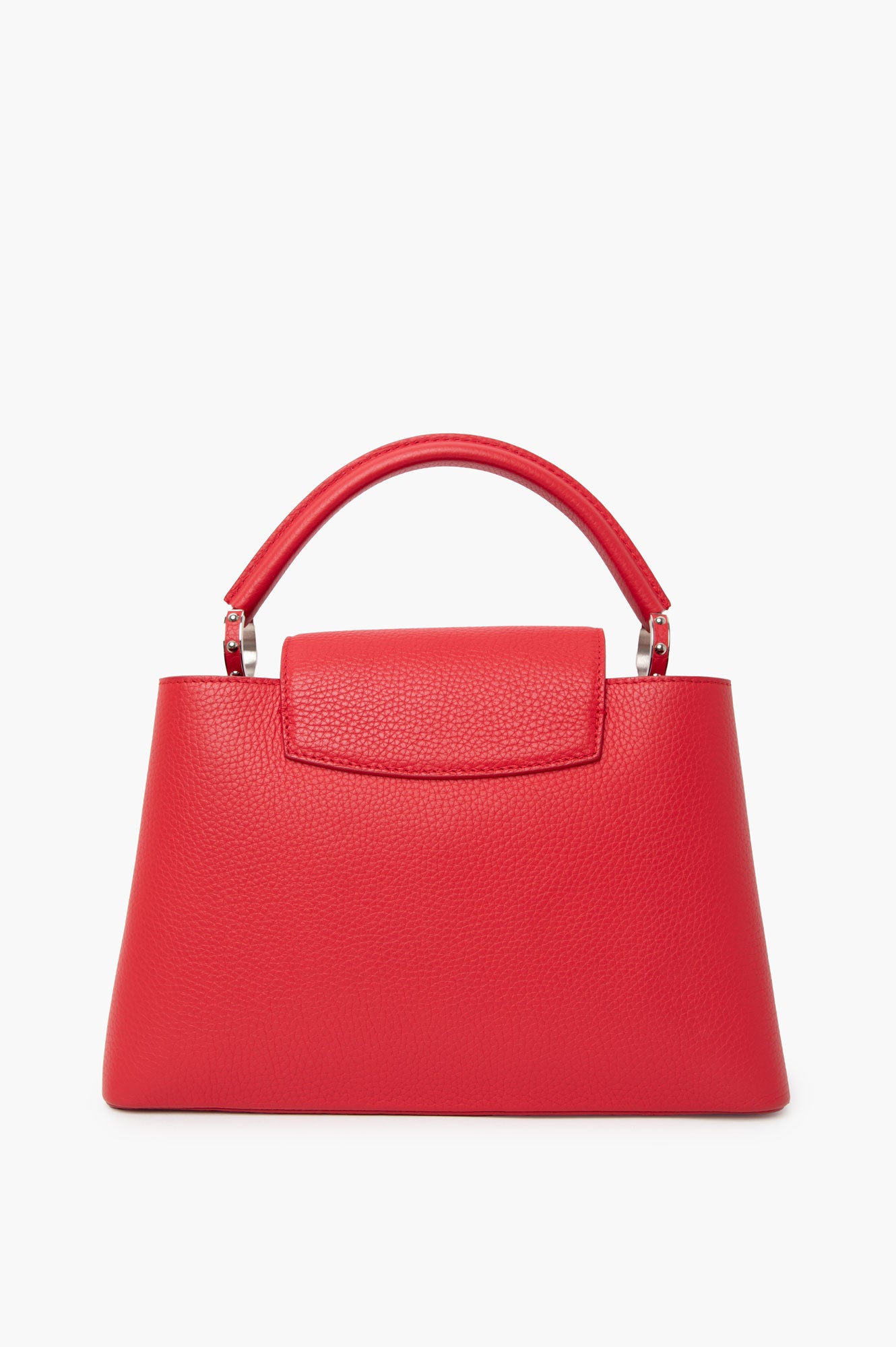 Louis Vuitton Taurillon Capucines PM Red