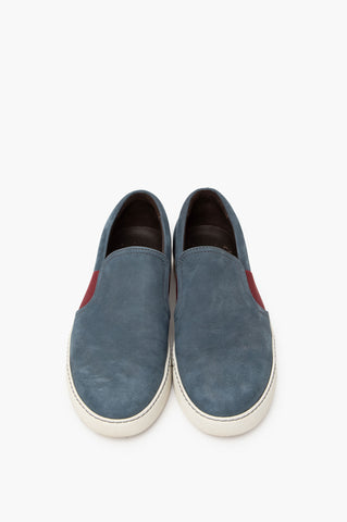 Lanvin Blue Suede Flats Size 7 Mens