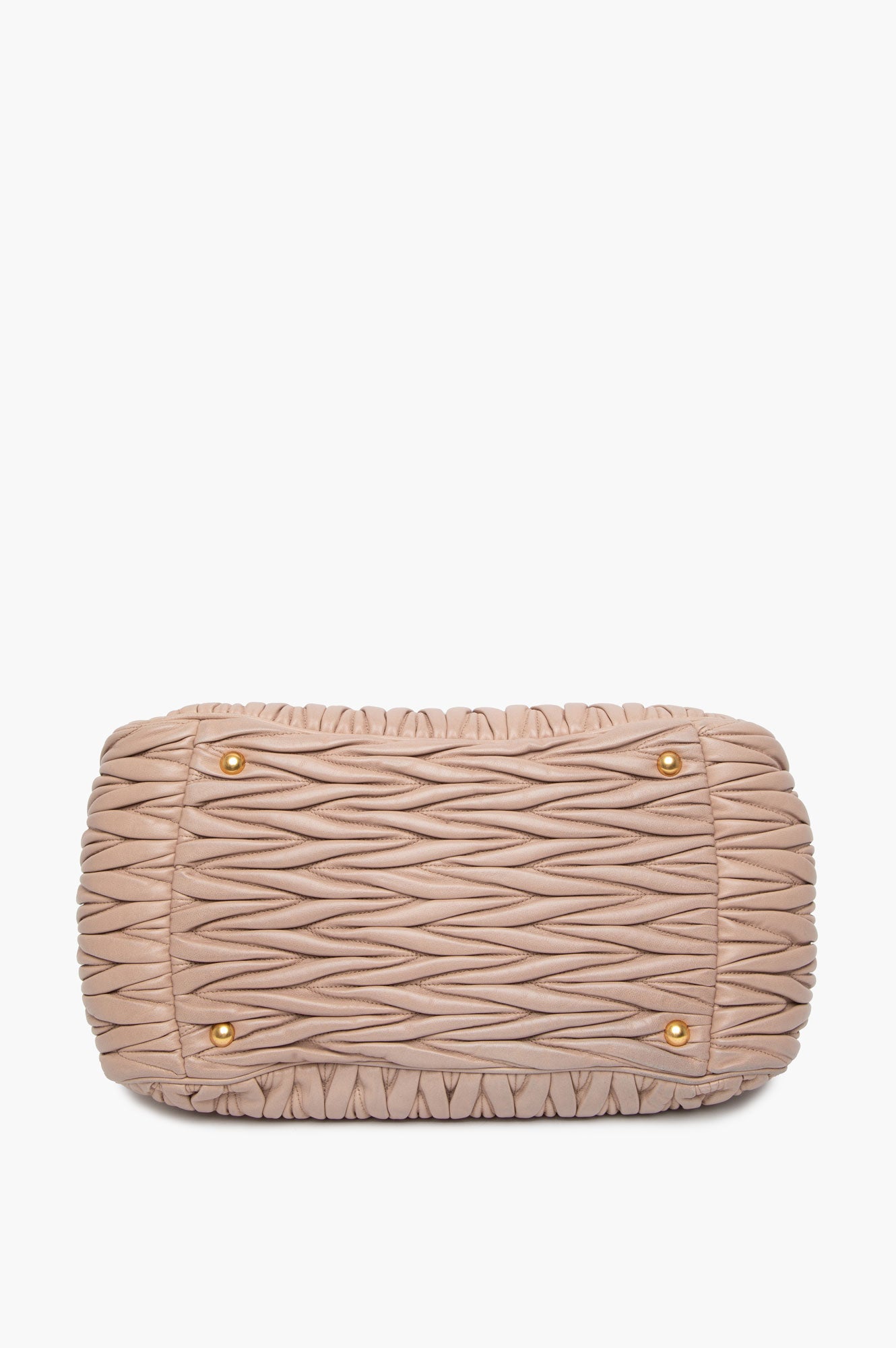 Miu Miu Dusty Rose Matelassé Top Handle Doctor Bag