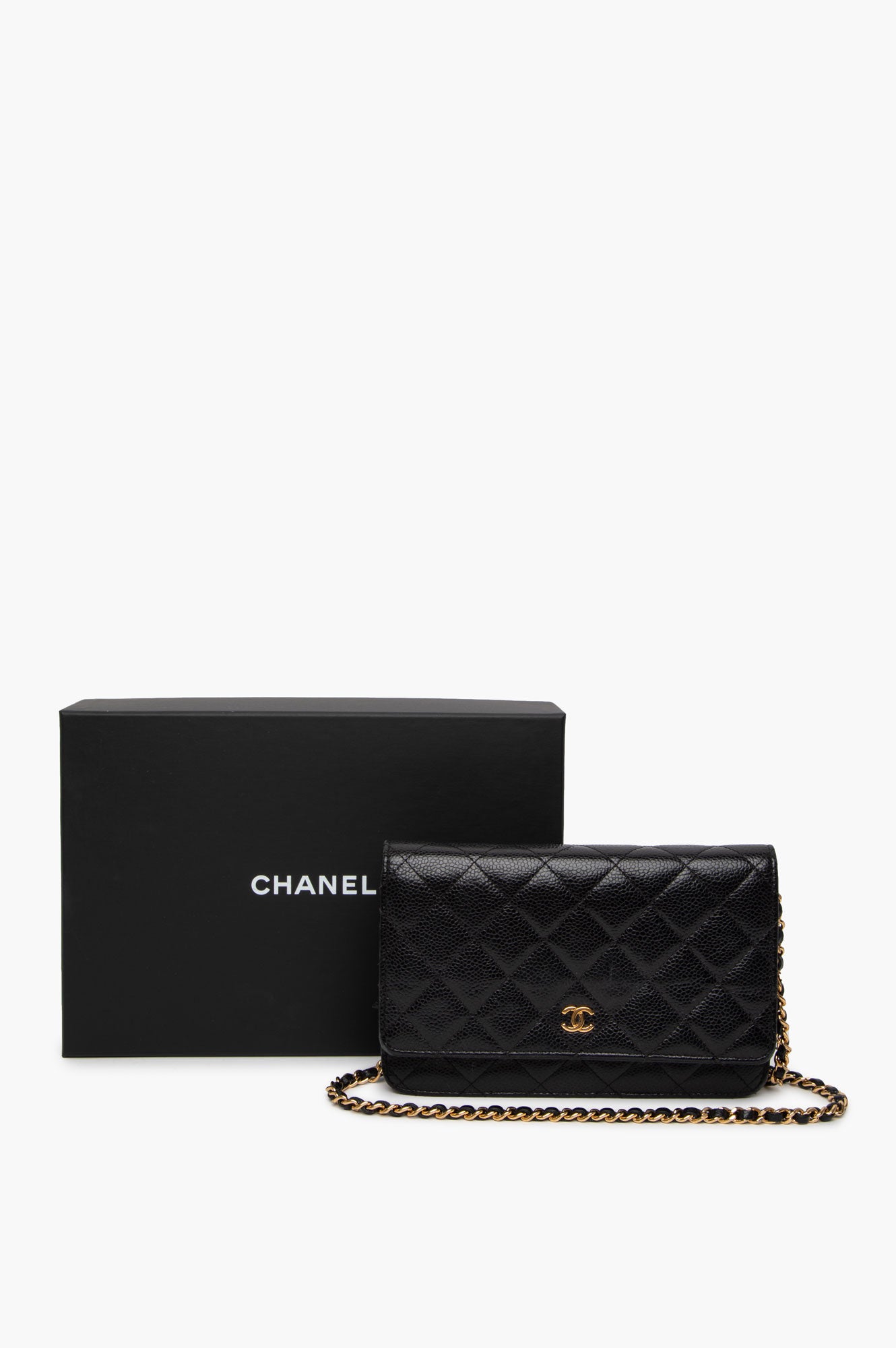 Chanel Black Caviar Wallet on Chain