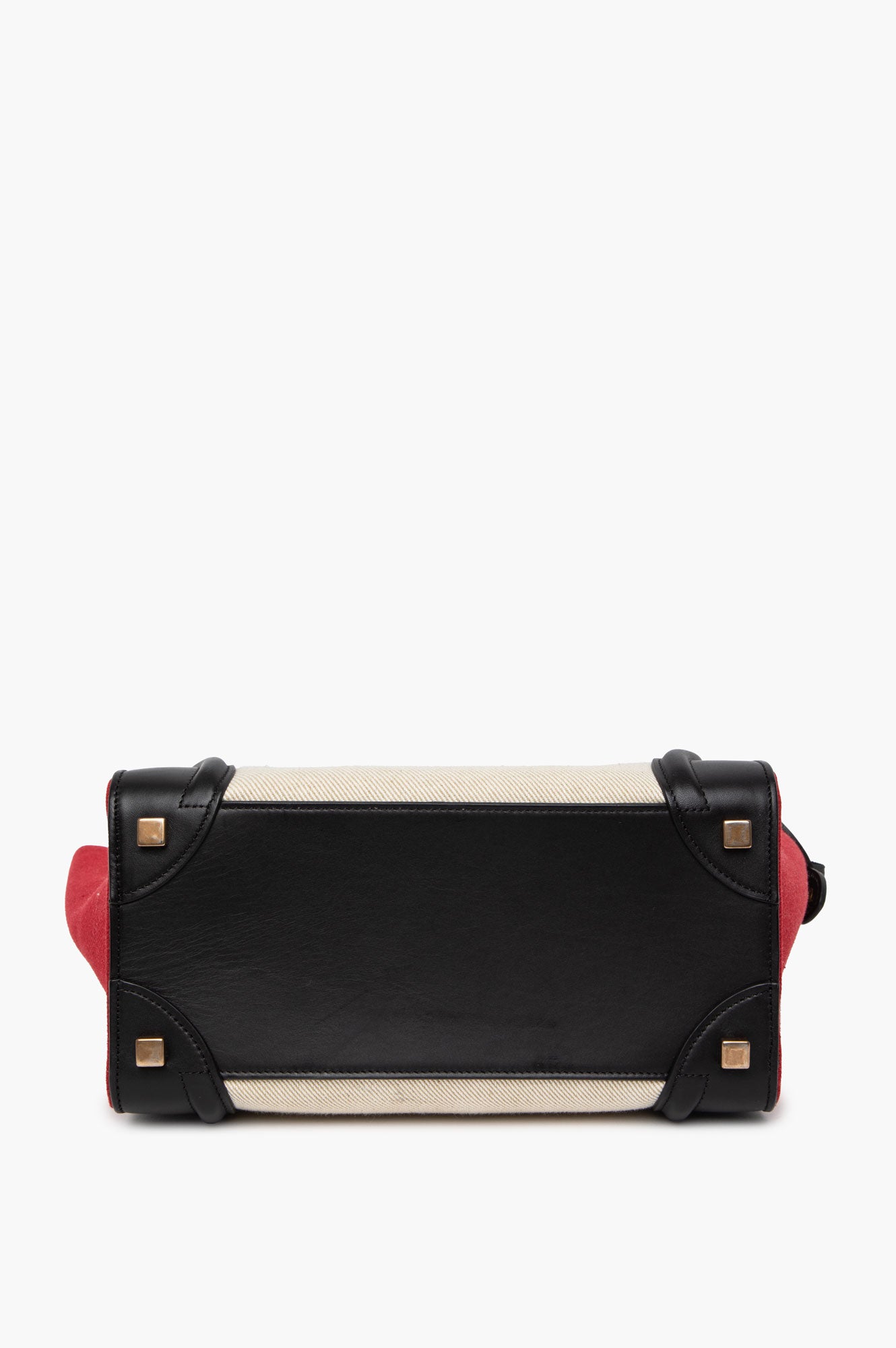 Celine Red Tri-Colour Mini Luggage Tote