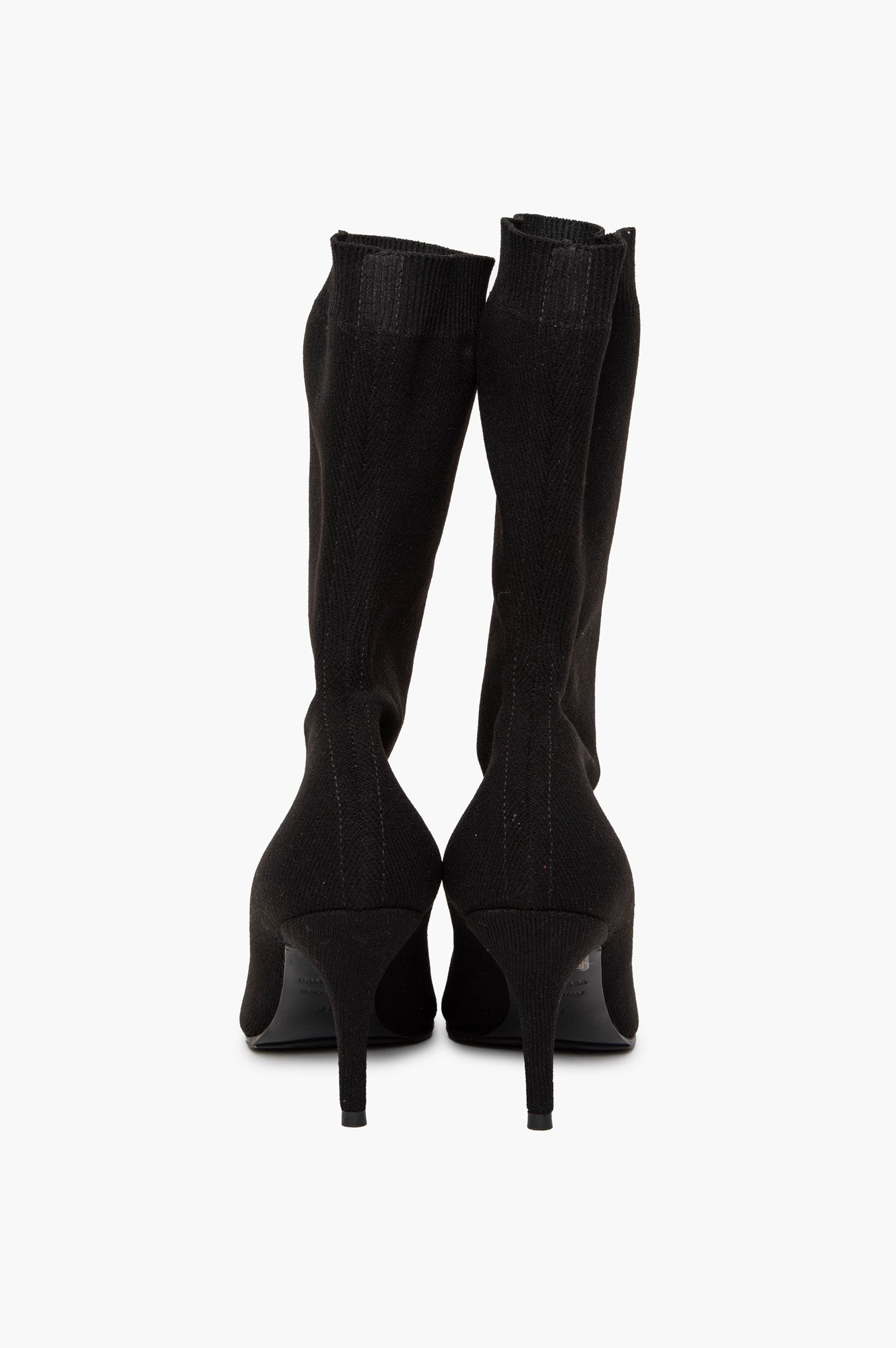 Balenciaga Black Knit Knife Sock Boots Size 37