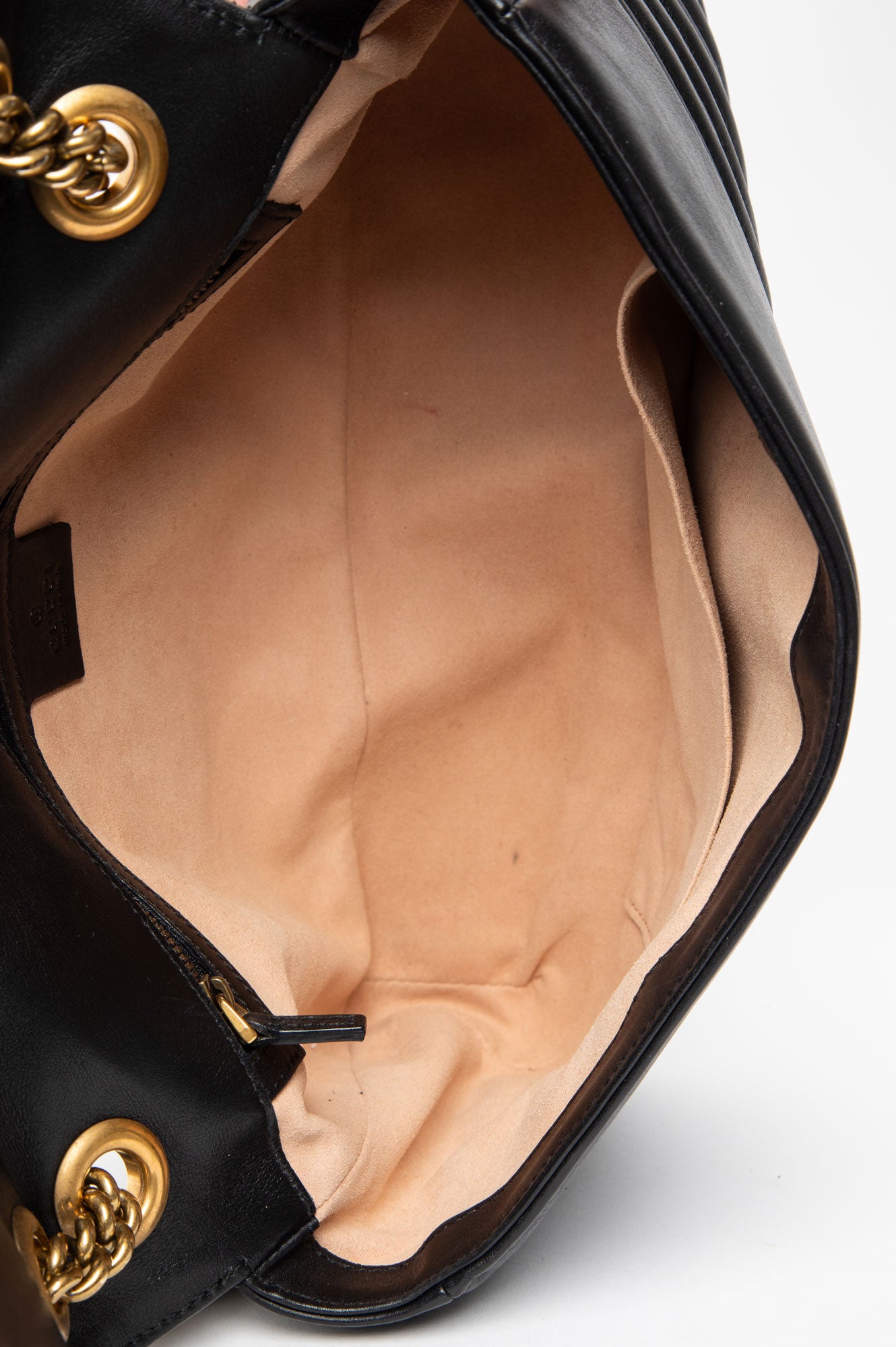 Gucci Black Leather Marmont Large Shoulder Bag