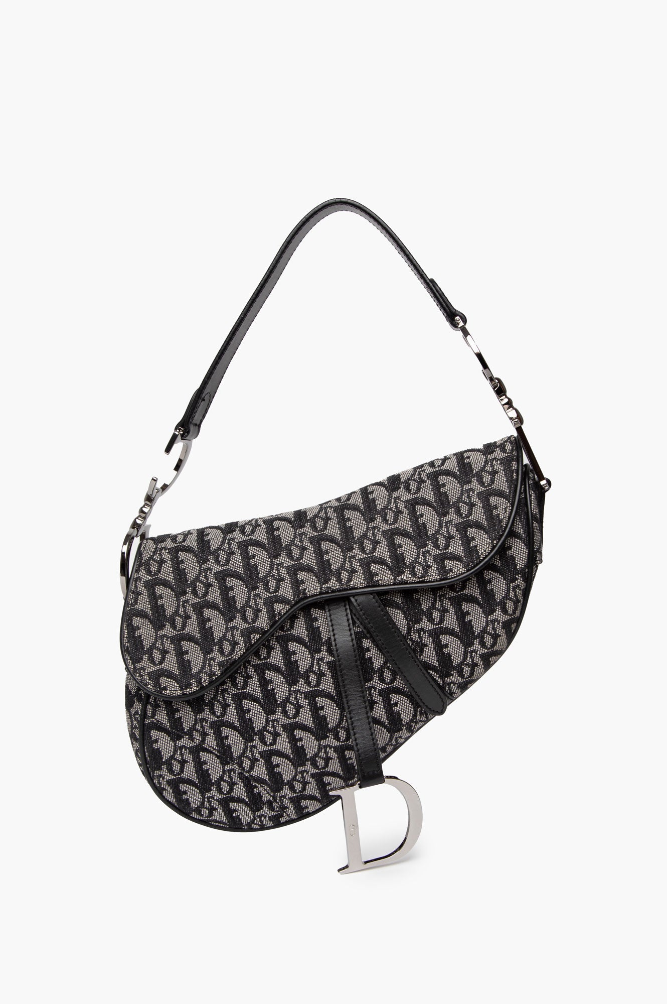 Christian Dior Blue Diorissimo Saddle Bag