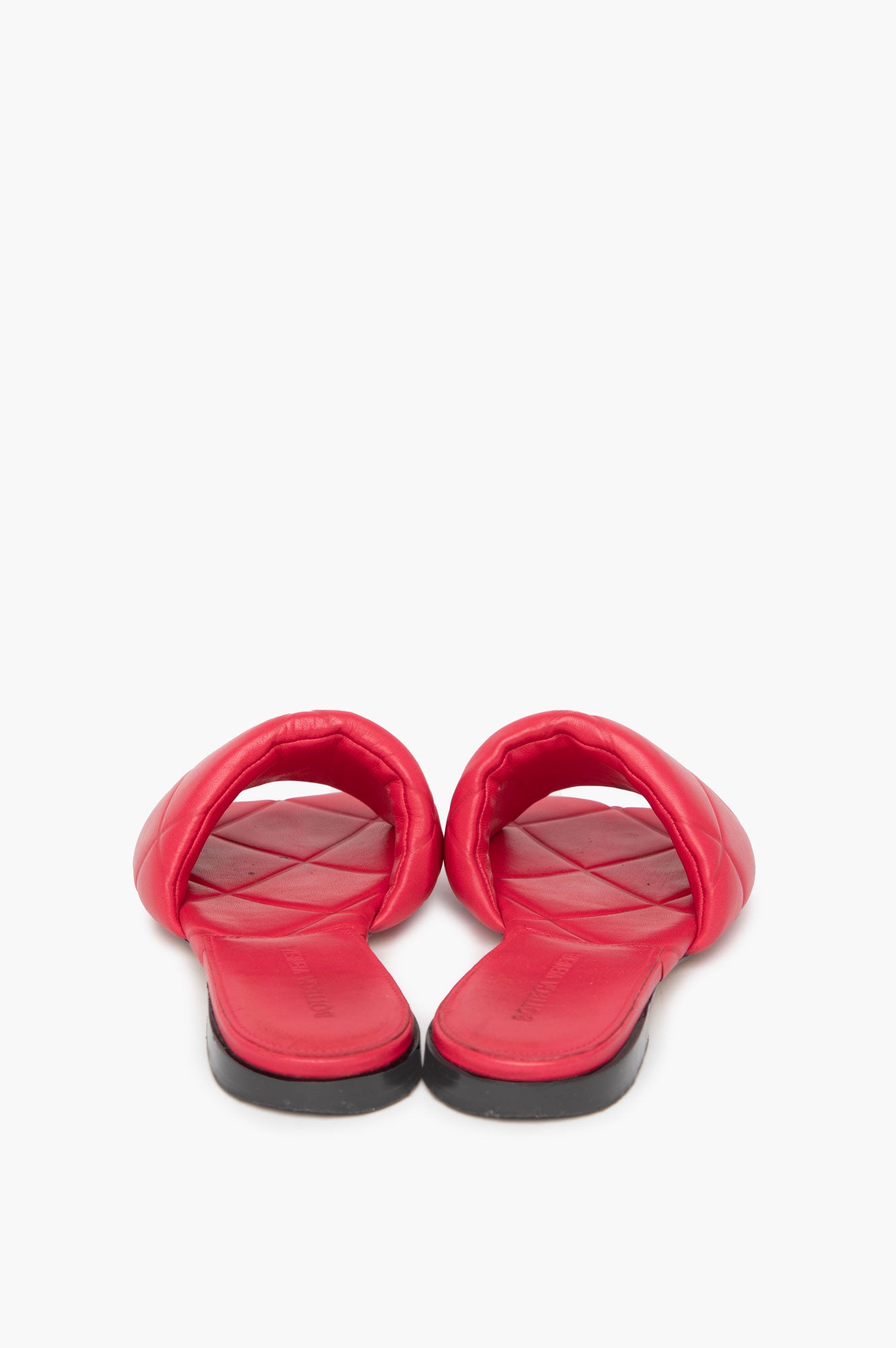 Bottega Veneta Pink Quilted Padded Slides Size 36