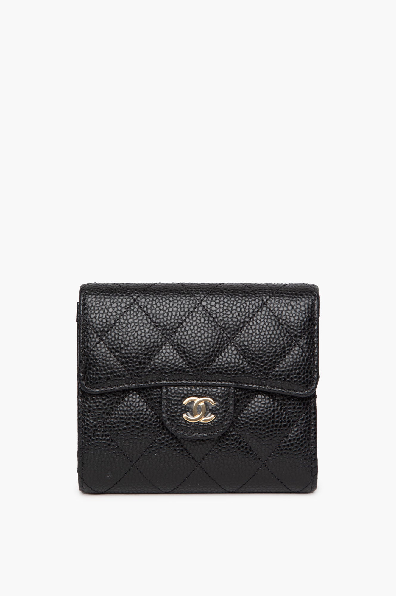 Chanel 2023 Classic Black Caviar Wallet