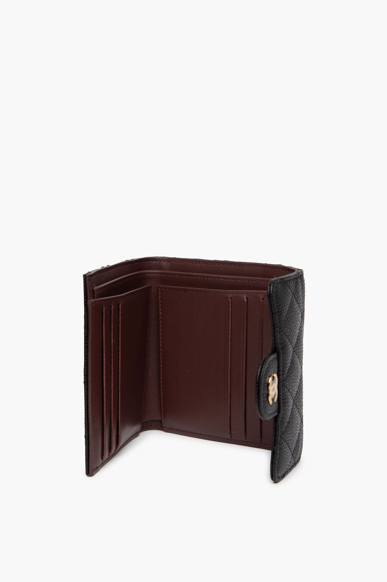 Chanel 2023 Classic Black Caviar Wallet