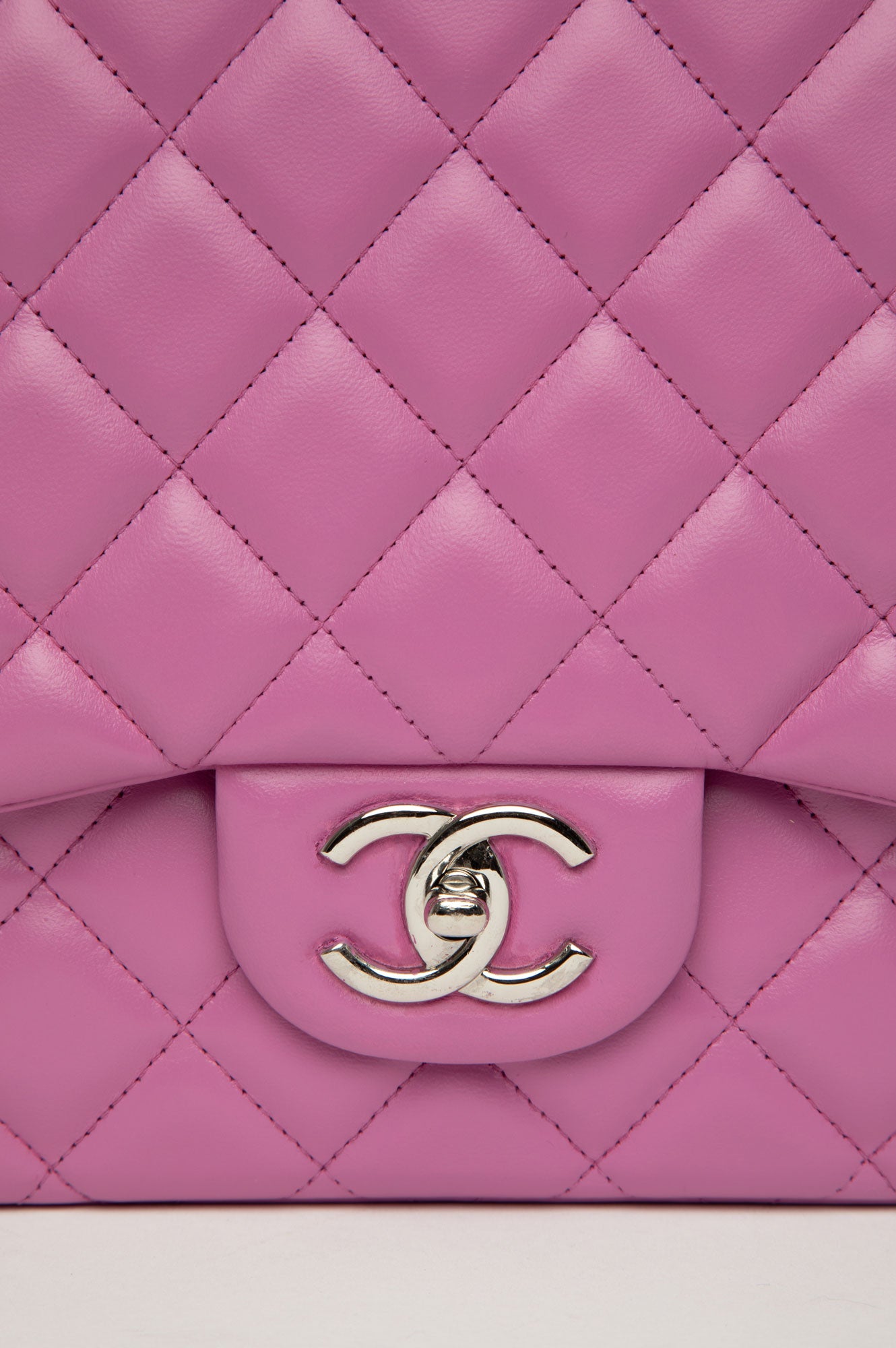 Chanel 2011 Lilac Maxi Lambskin Double Flap Bag