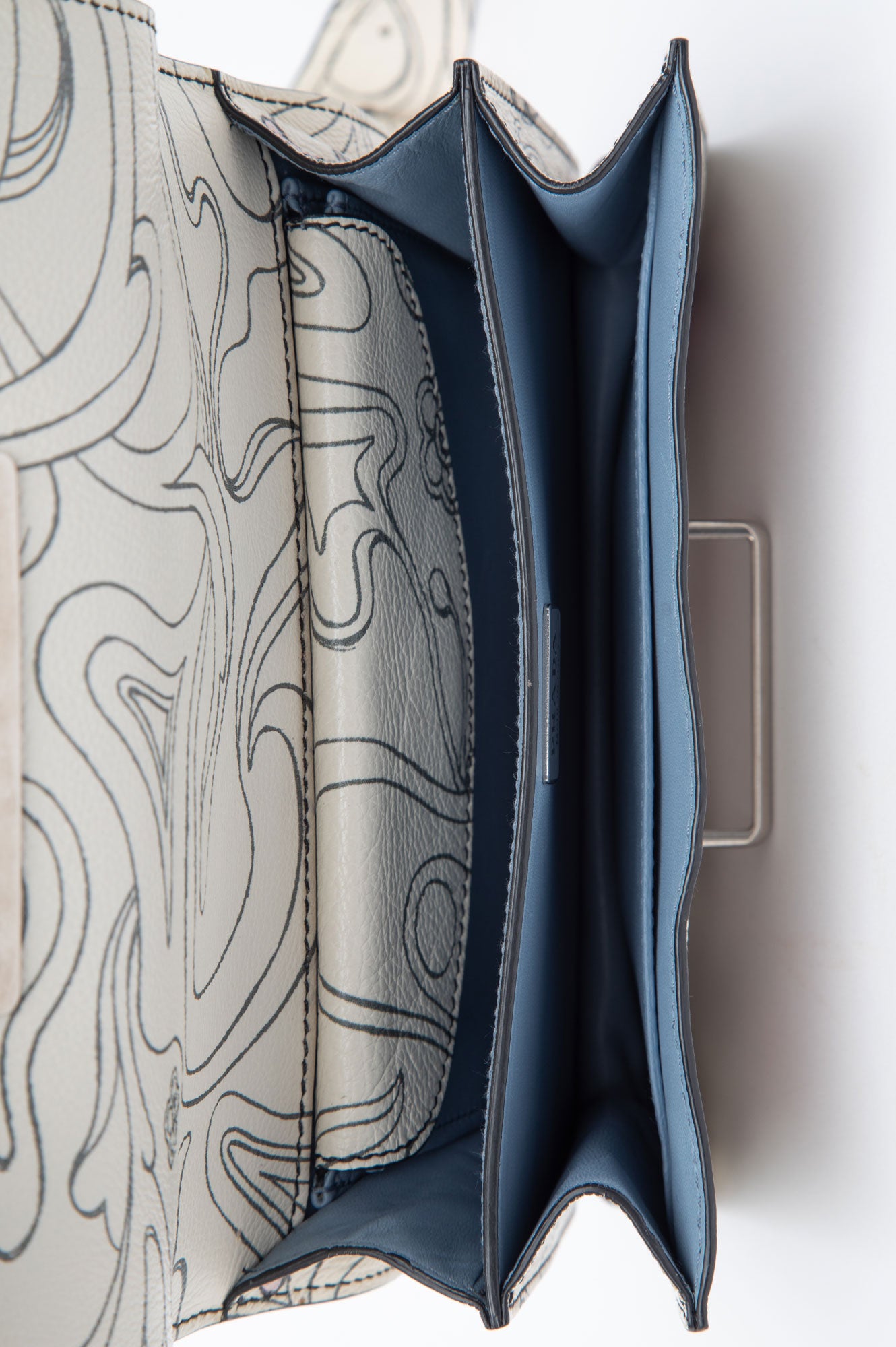 Prada x James Jean Limited Edition Glace Calfskin Rabbit Print Cahier Bag