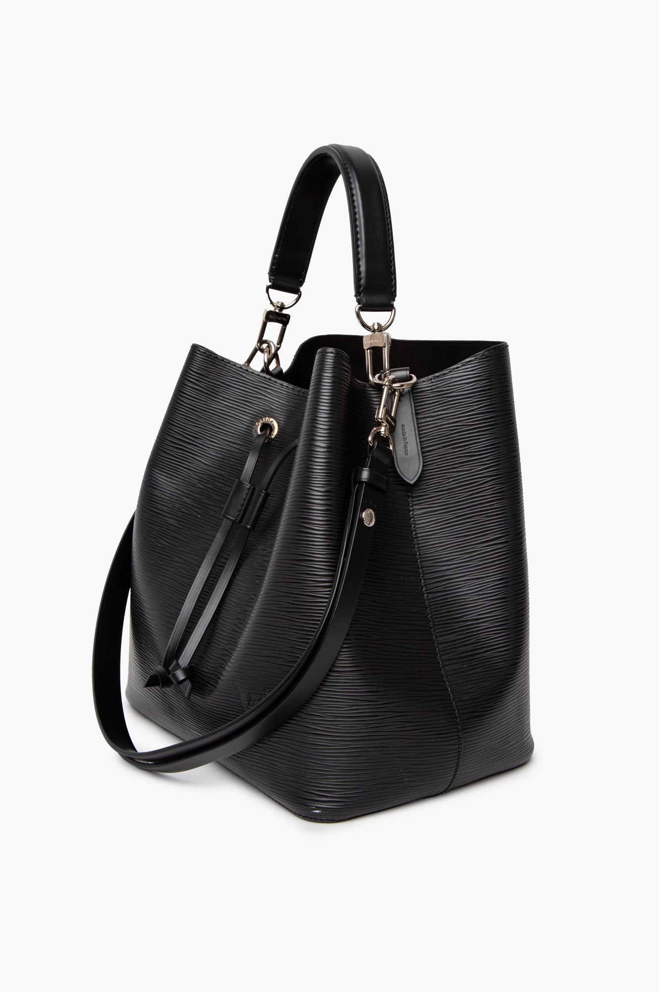 Louis Vuitton Black Epi Leather NeoNoe MM Bucket Bag