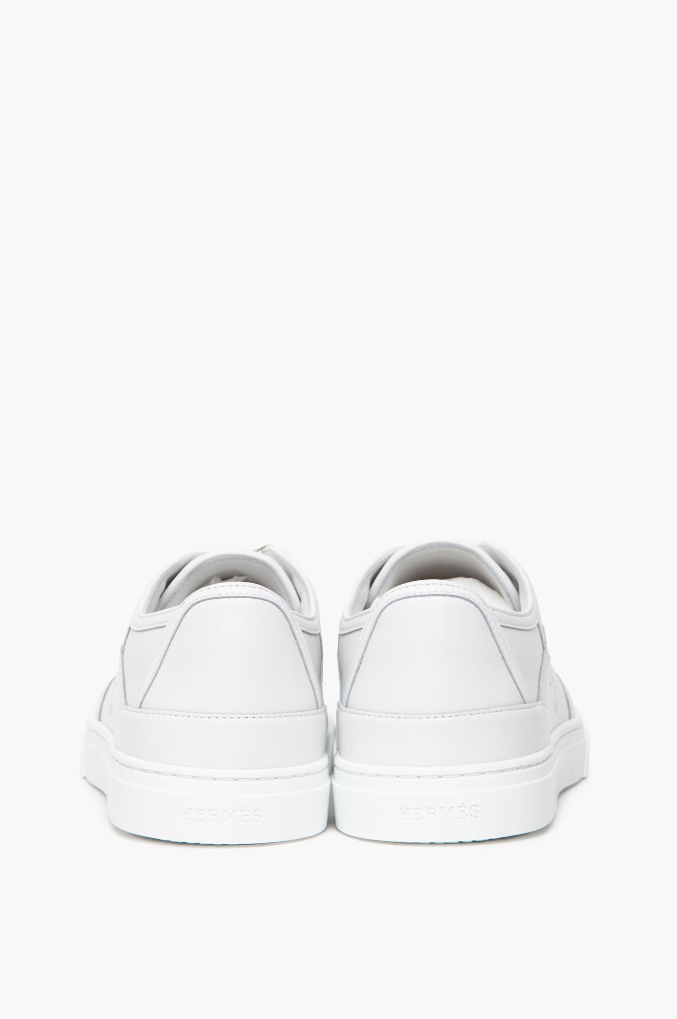 Hermès White Calfskin Get Sneakers Size 37