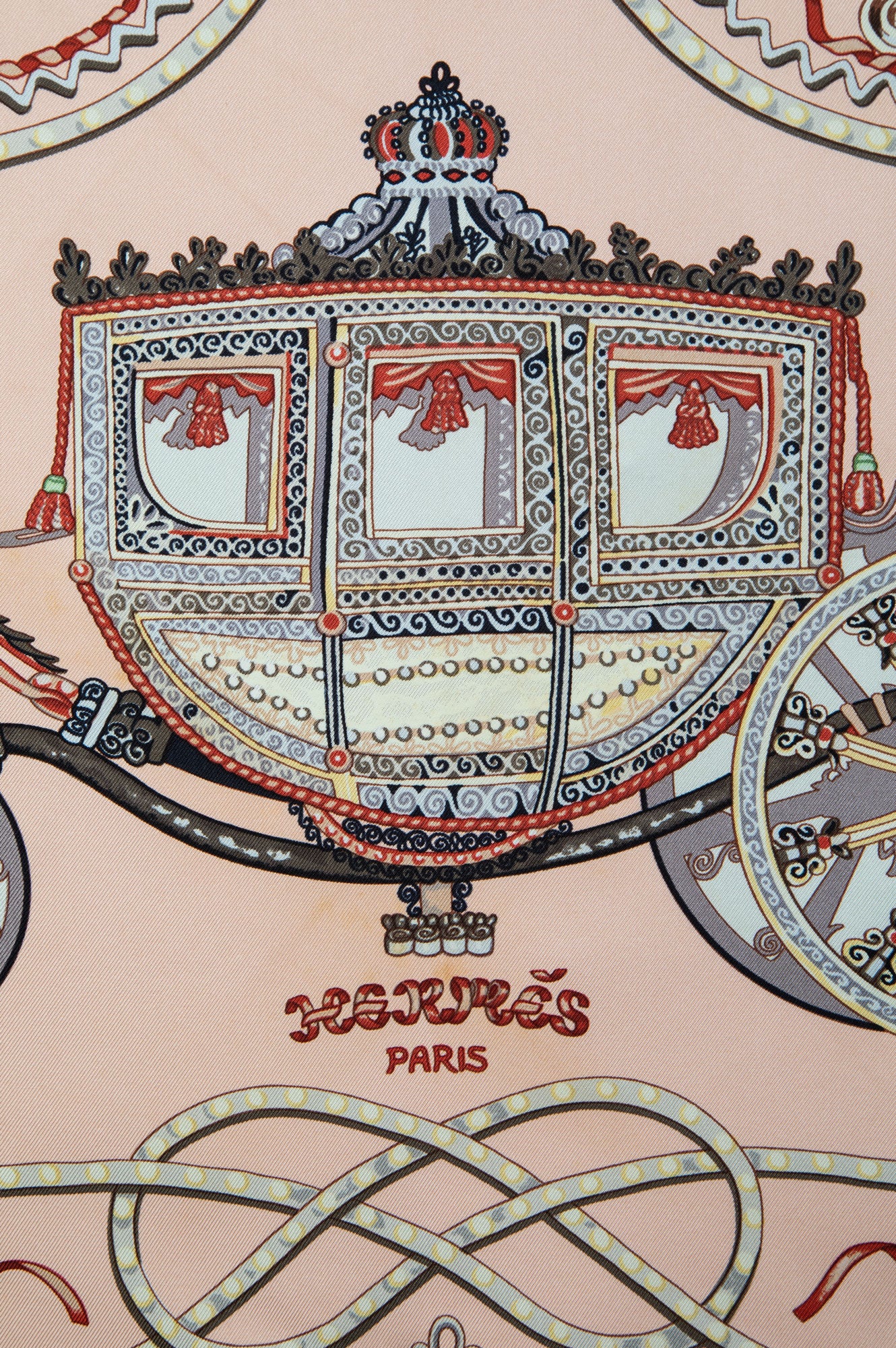 Hermès Claudia Stuhlhofer-Mayr Paperoles Silk Scarf 90