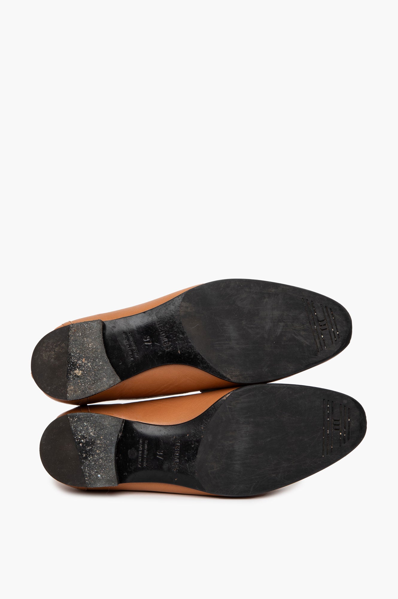Hermès Naturel/Blanc Calfskin Royal Loafer Size 37