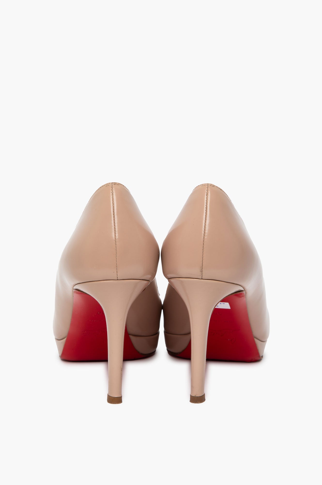 Christian Louboutin Nude Calfskin New Simple Pumps Size 39