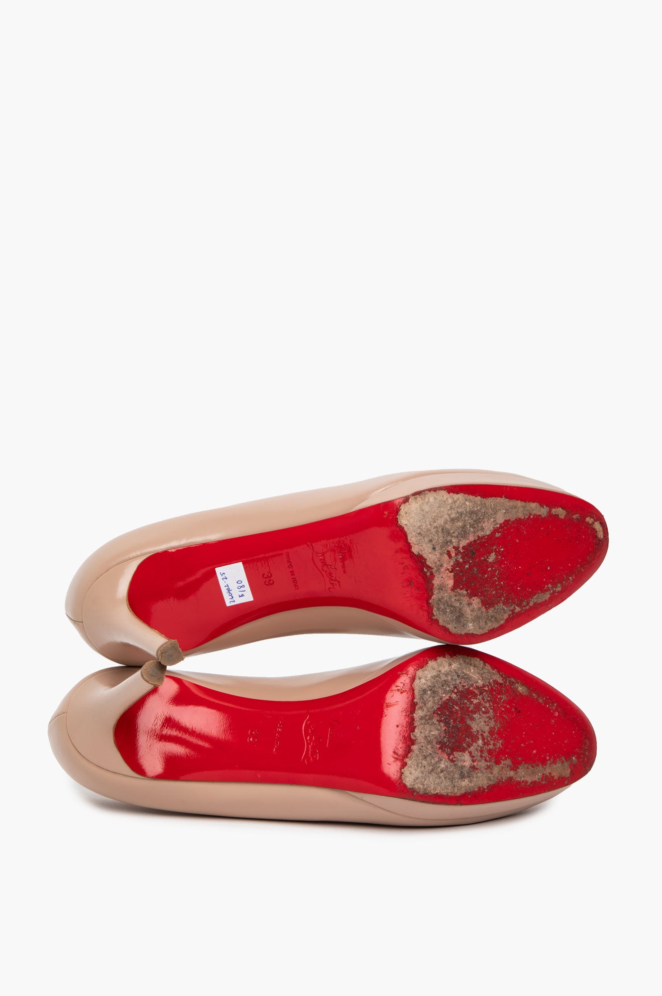 Christian Louboutin Nude Calfskin New Simple Pumps Size 39