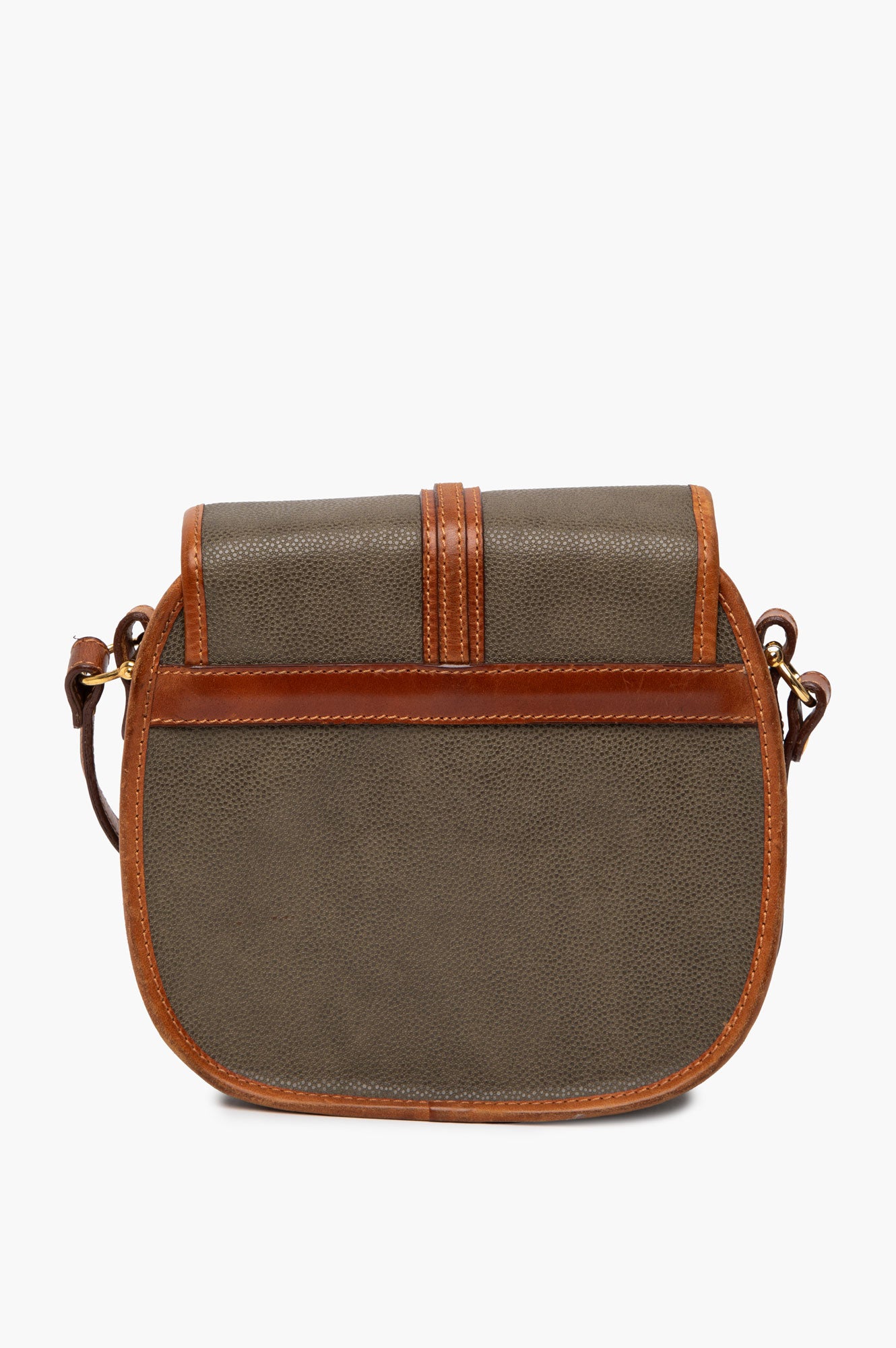 Pierre Balmain Vintage Green Leather Crossbody Bag