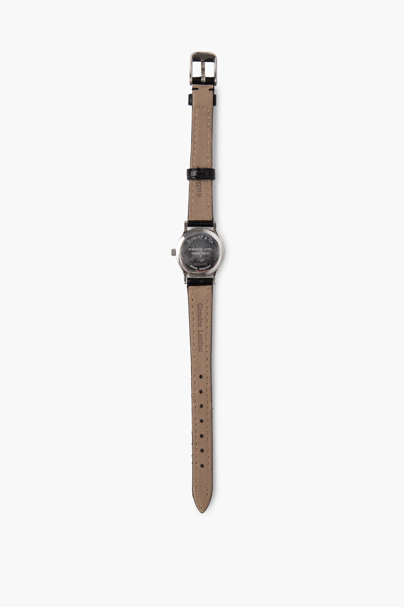 Tiffany & Co. Black Leather Portfolio Watch